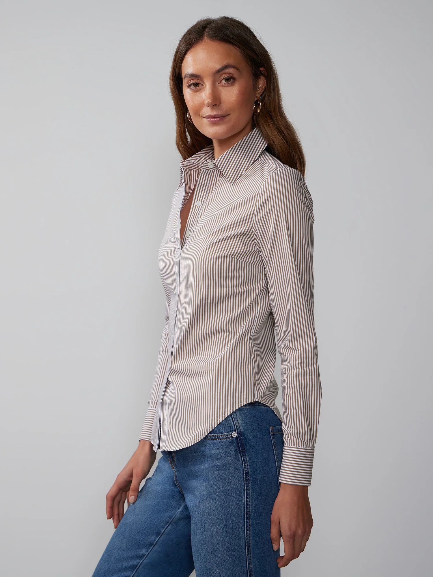 Long Sleeve Striped Shirt - Image 2
