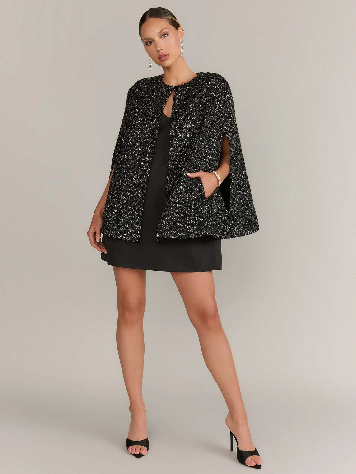 Flying Tomato Long Sleeve Sweater Cape - Brands We Love - Image 2