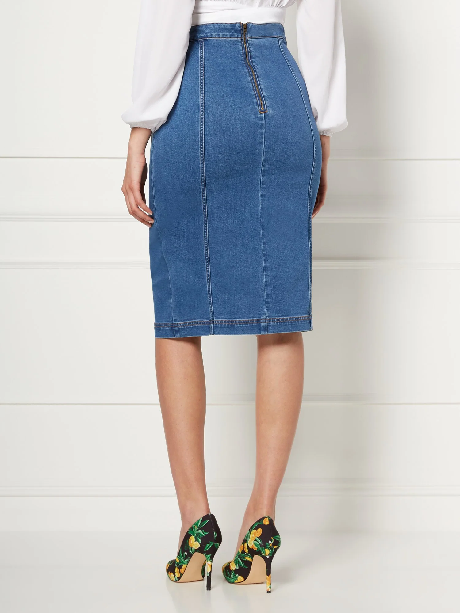 Lyonne Denim Skirt - Eva Mendes Collection - Image 3