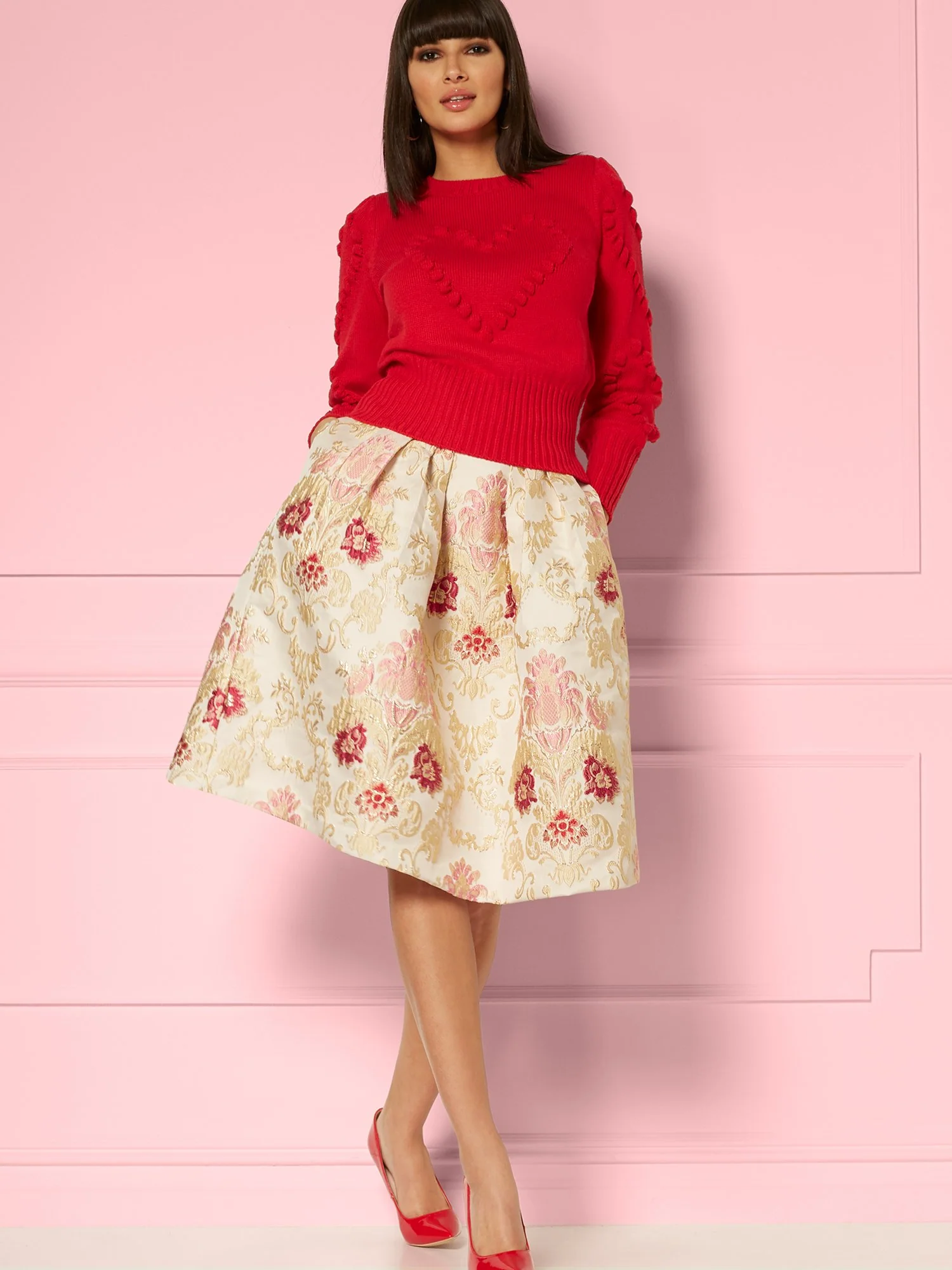 Maddie Jacquard Skirt - Eva Mendes Fiesta Collection - Image 4
