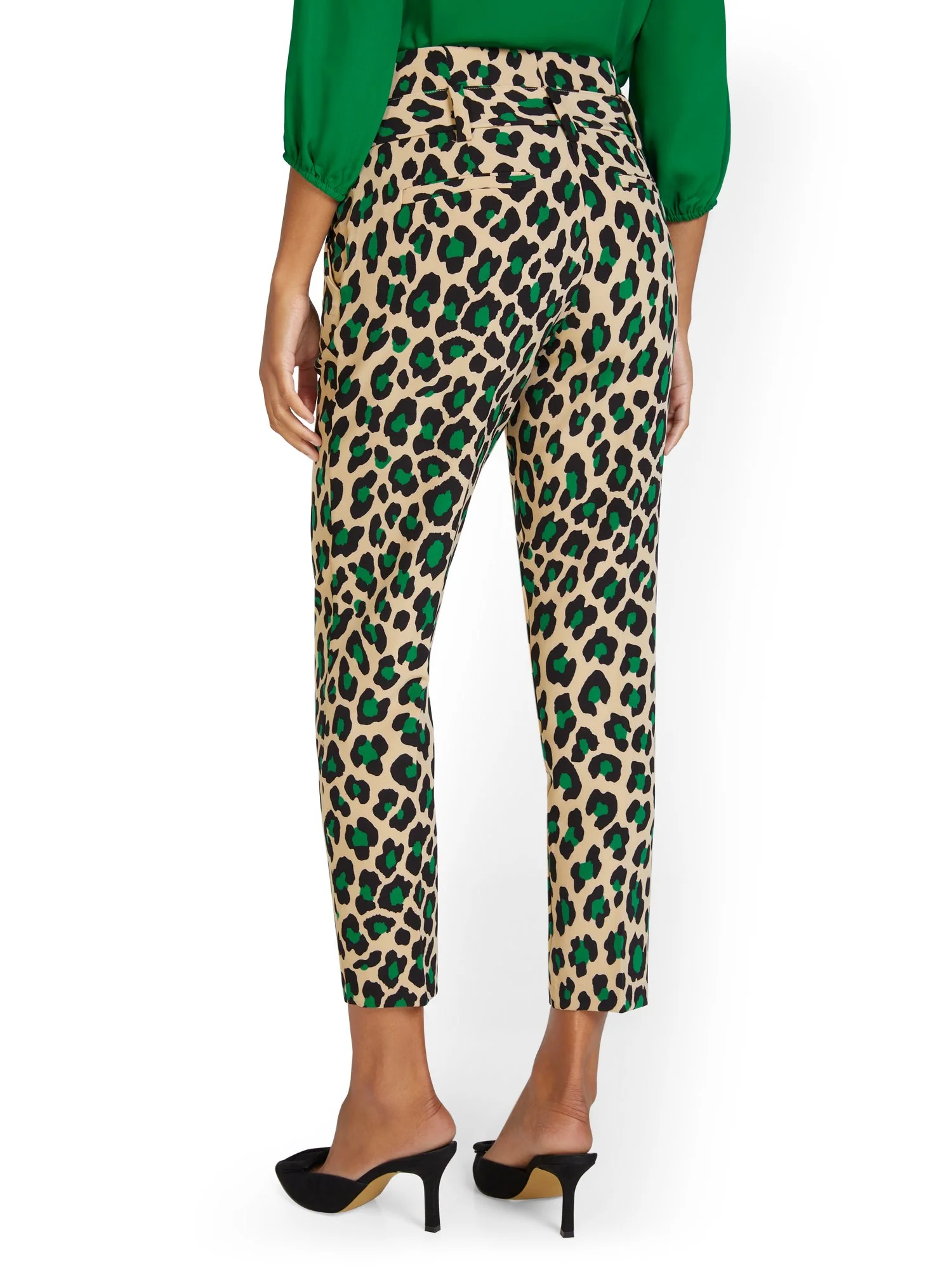 Madie Ankle Pant - Leopard-Print - Image 3