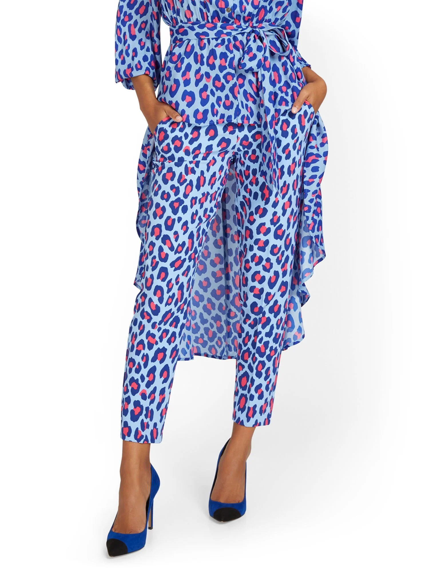 Madie Ankle Pant - Leopard-Print - Image 7