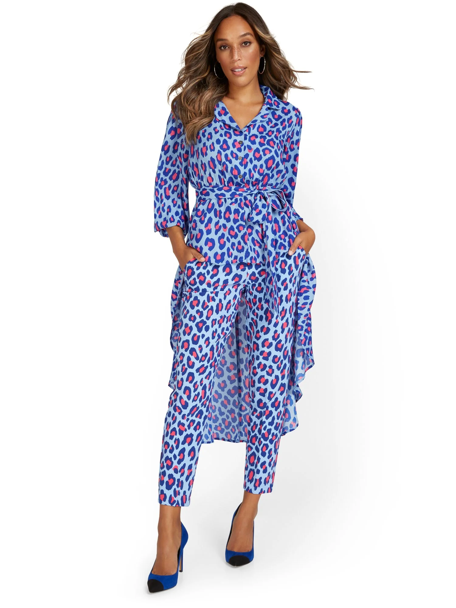 Madie Ankle Pant - Leopard-Print - Image 9