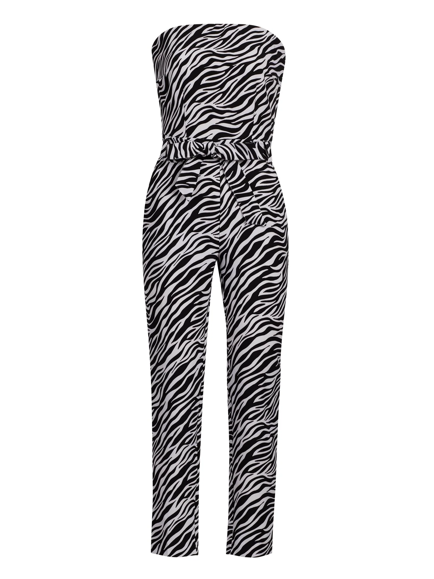 Madie Zebra Strapless Jumpsuit - 7th Avenue - Image 2