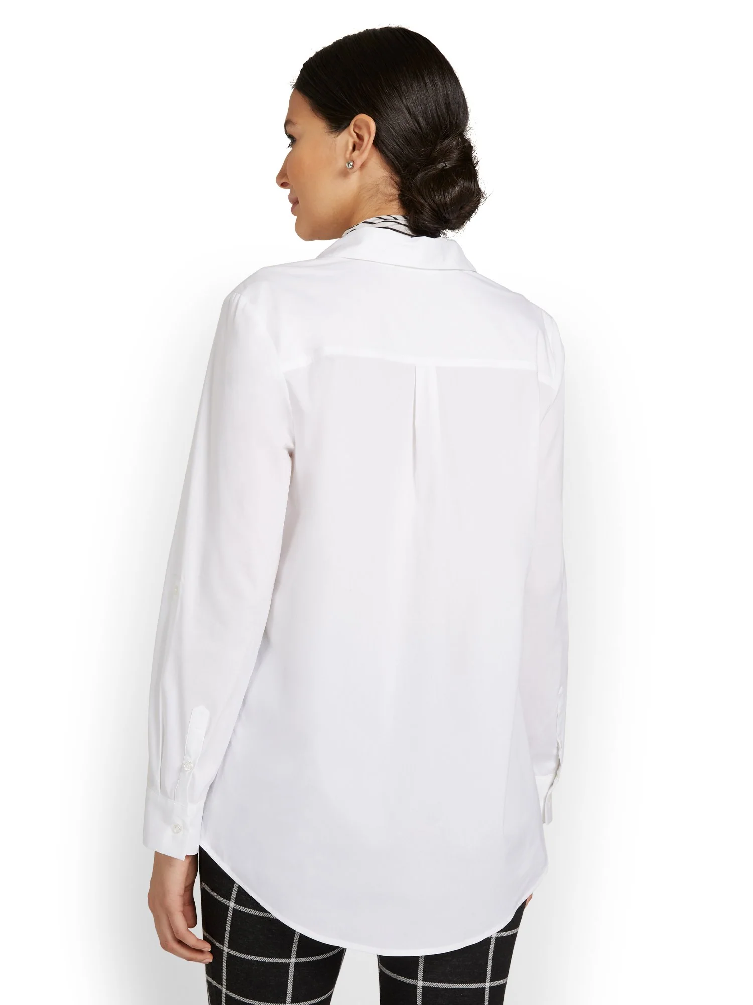 Madison Button-Detail Tunic Top - Image 6