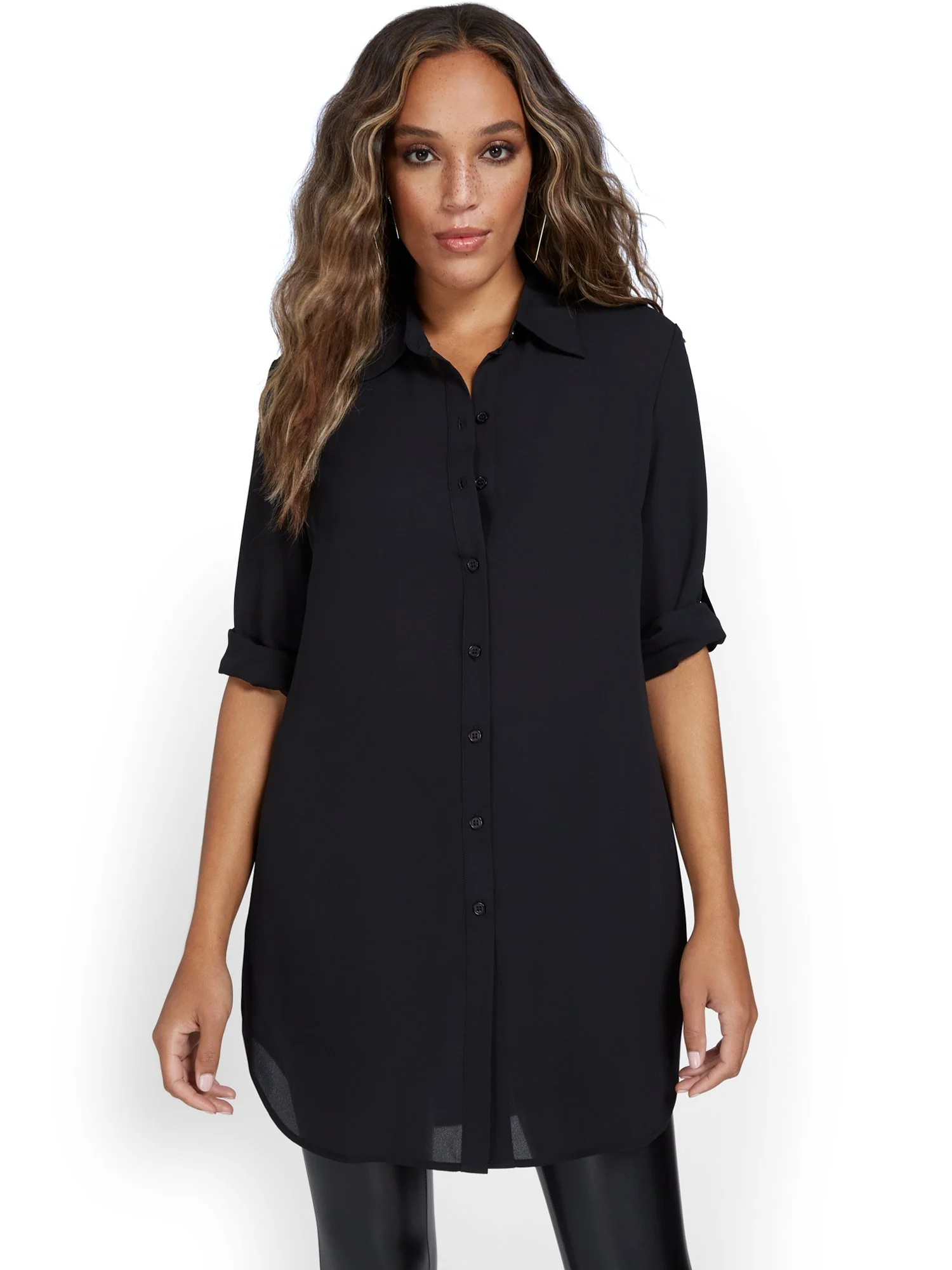 Madison Oversized Tunic Shirt - Image 2