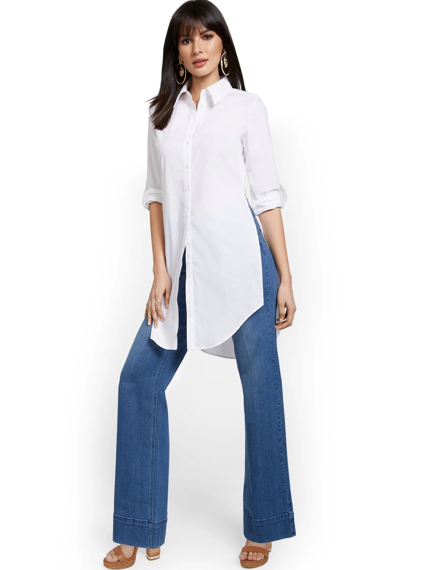 Madison Poplin Tunic Shirt - Image 4
