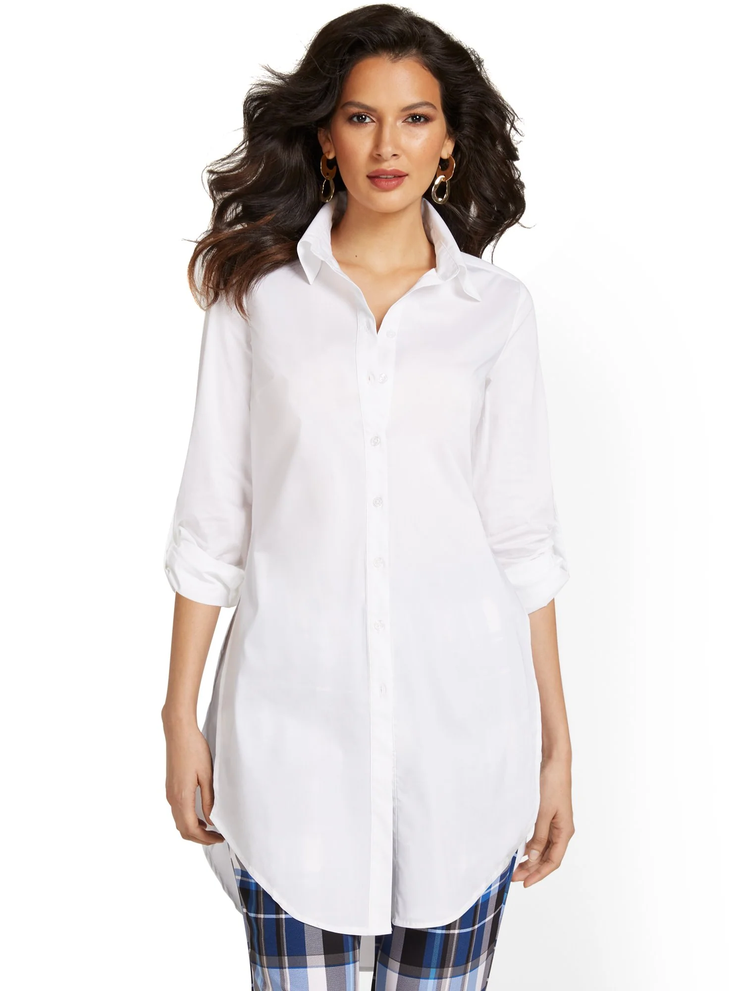 Madison Poplin Tunic Shirt - Image 5