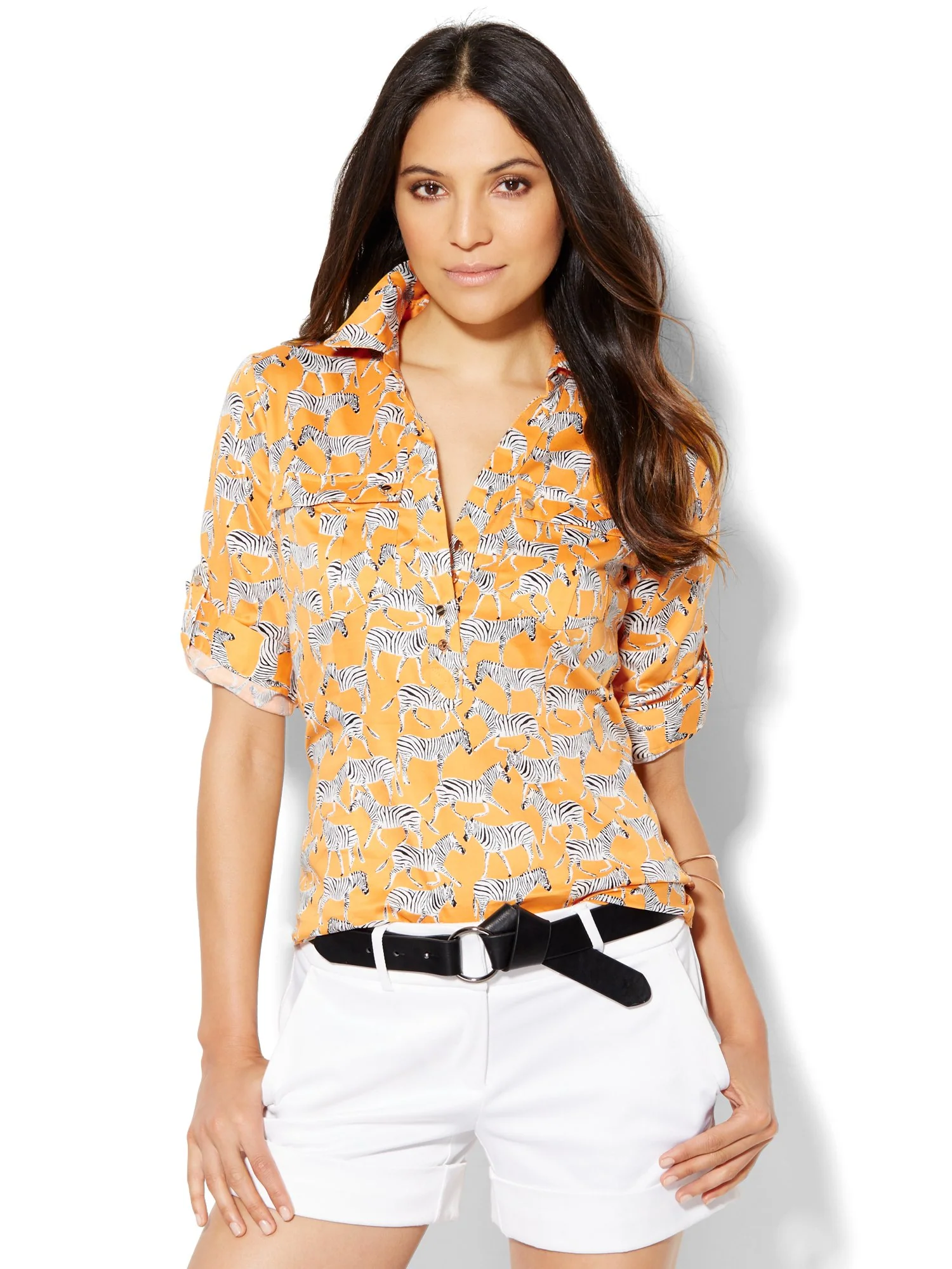Madison Shirt - Zebra Print - 7th Avenue - Image 2