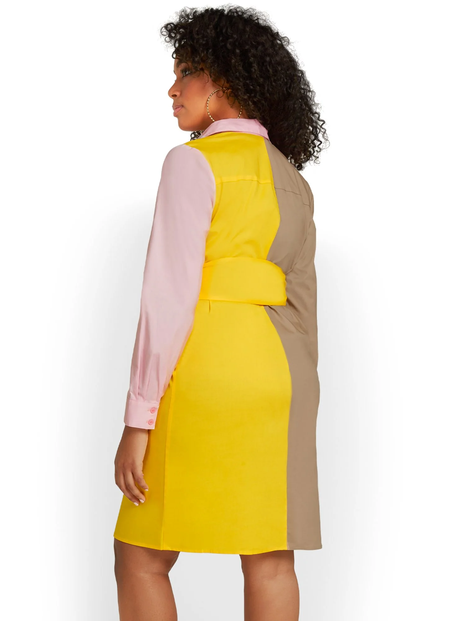 Madison Shirtdress - Colorblock - Image 3