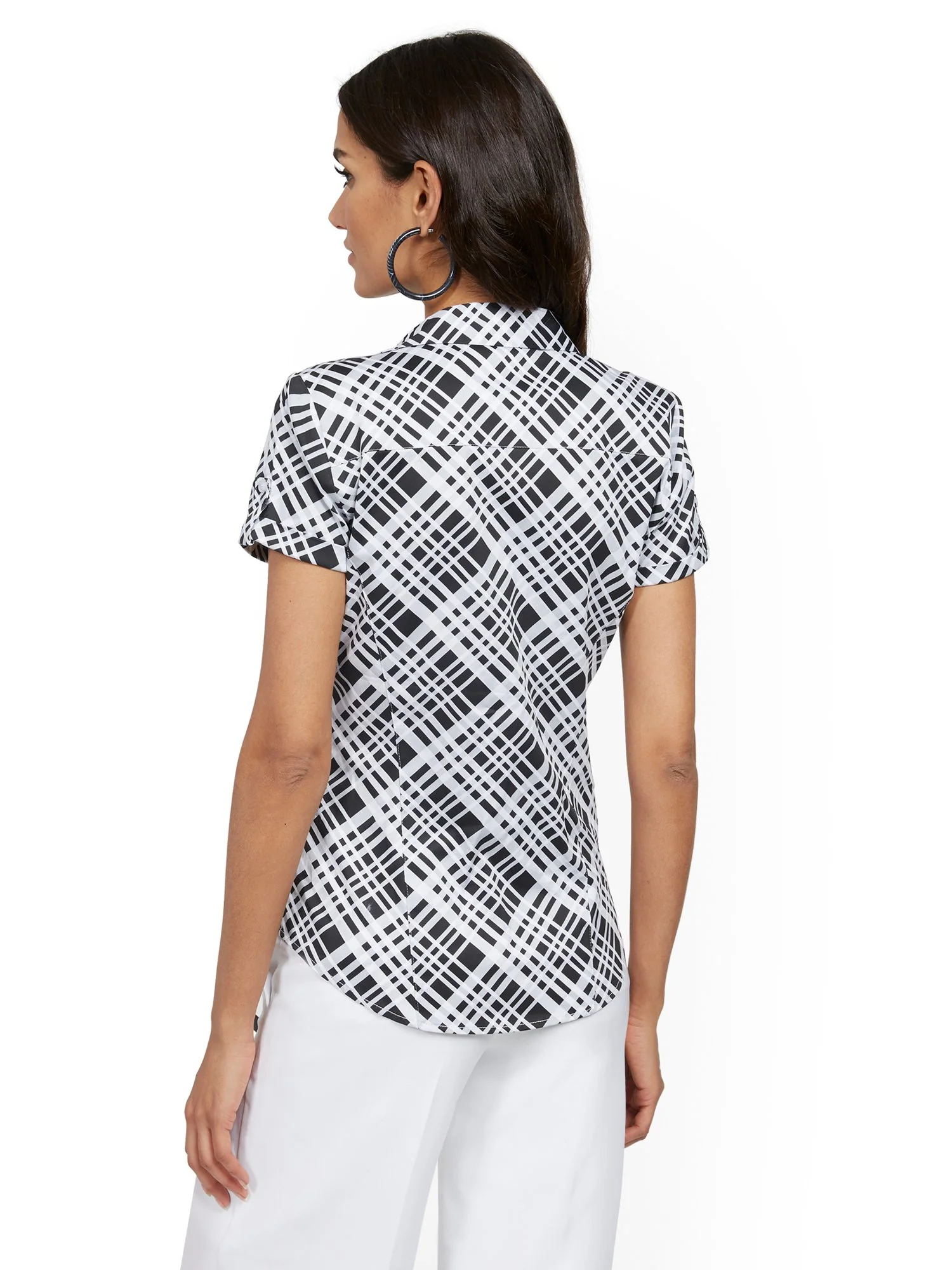 Madison Stretch Shirt - Secret Snap - 7th Avenue - Image 3