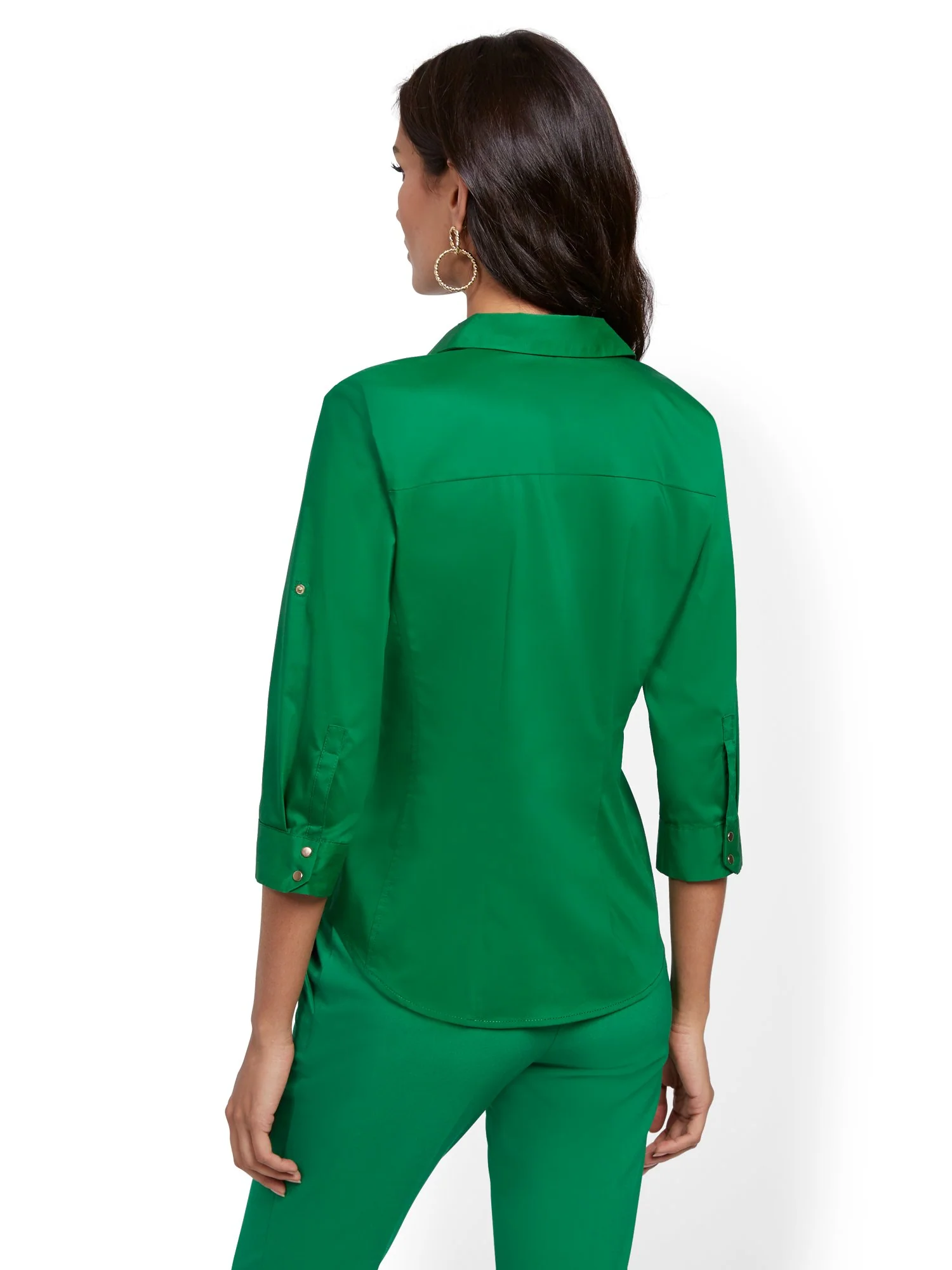 Madison Stretch Shirt - Secret Snap - 7th Avenue - Image 18