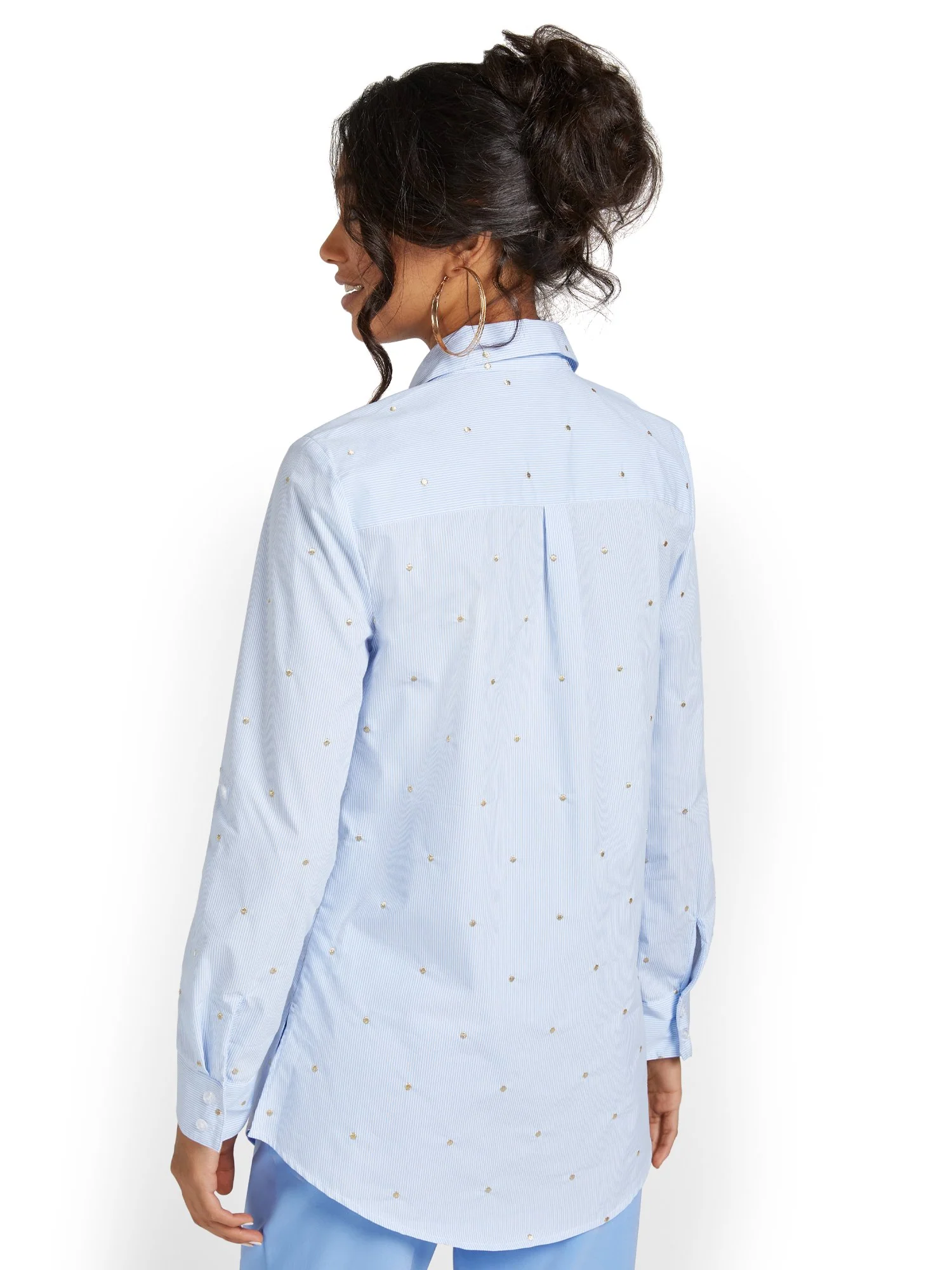 Madison Tunic Shirt - Dot-Print - Image 3