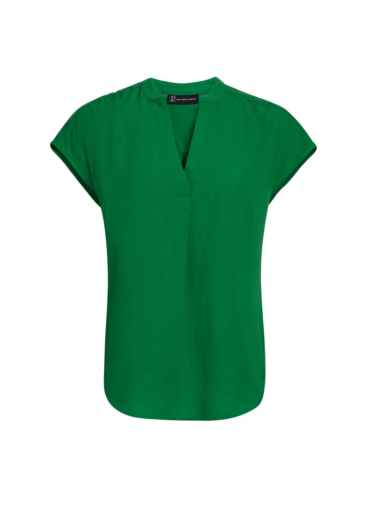 Mandarin Collar Split-Neck Top - Image 12