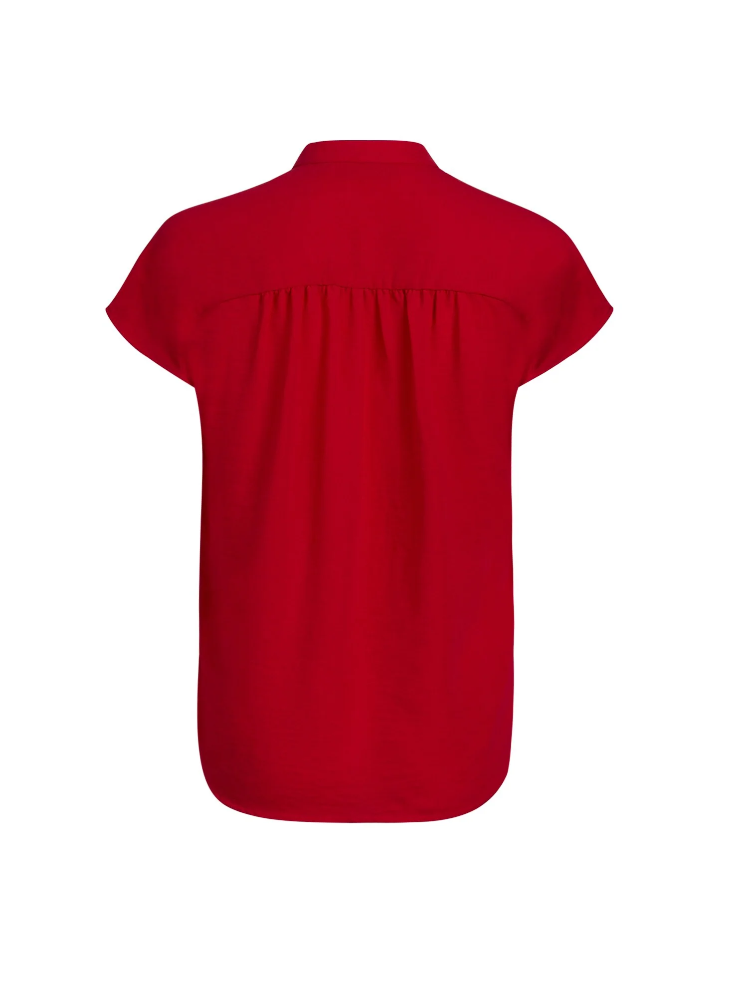 Mandarin Collar Split-Neck Top - Image 6