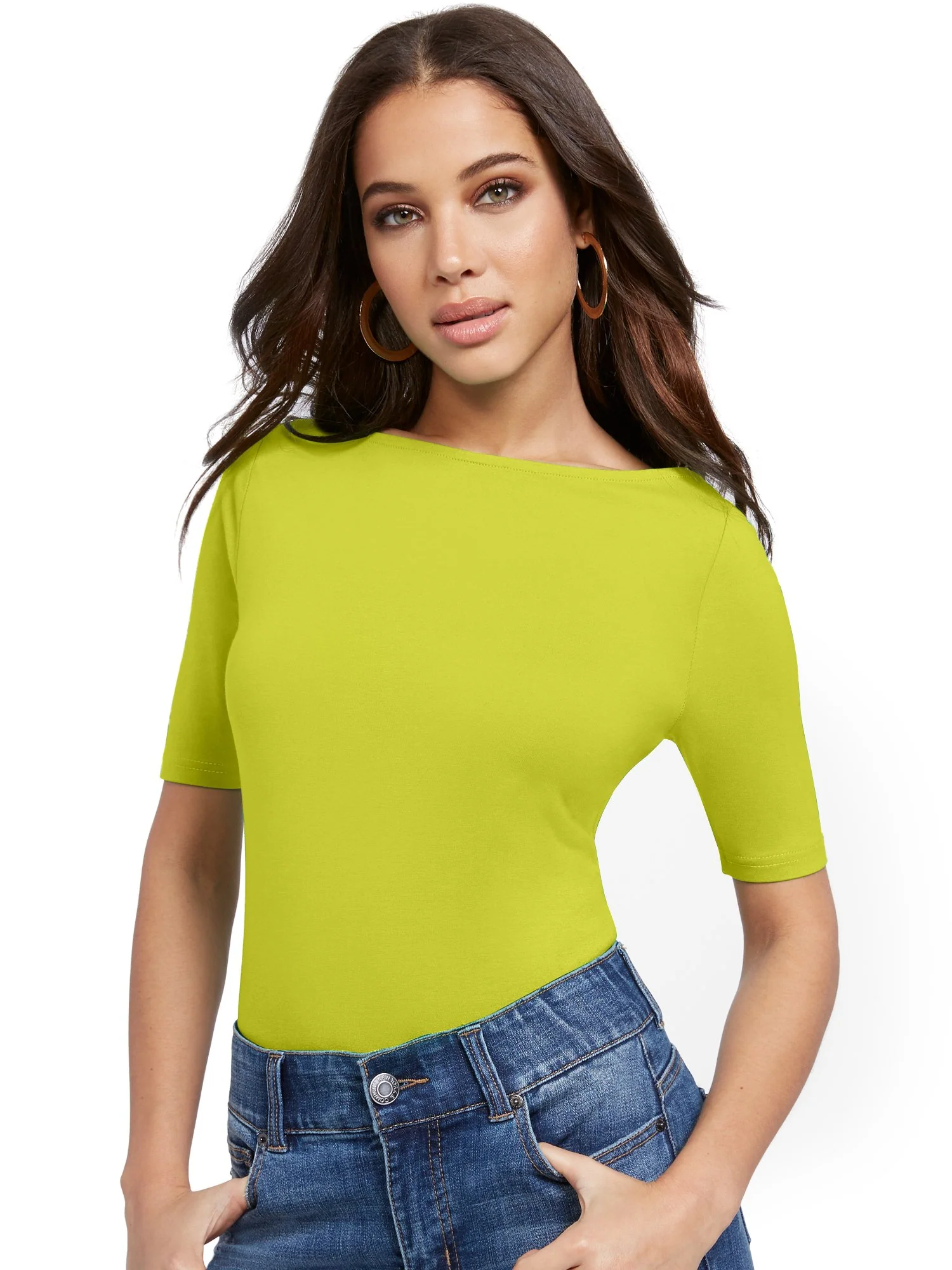 Manhattan Bateau-Neck Tee - Image 15