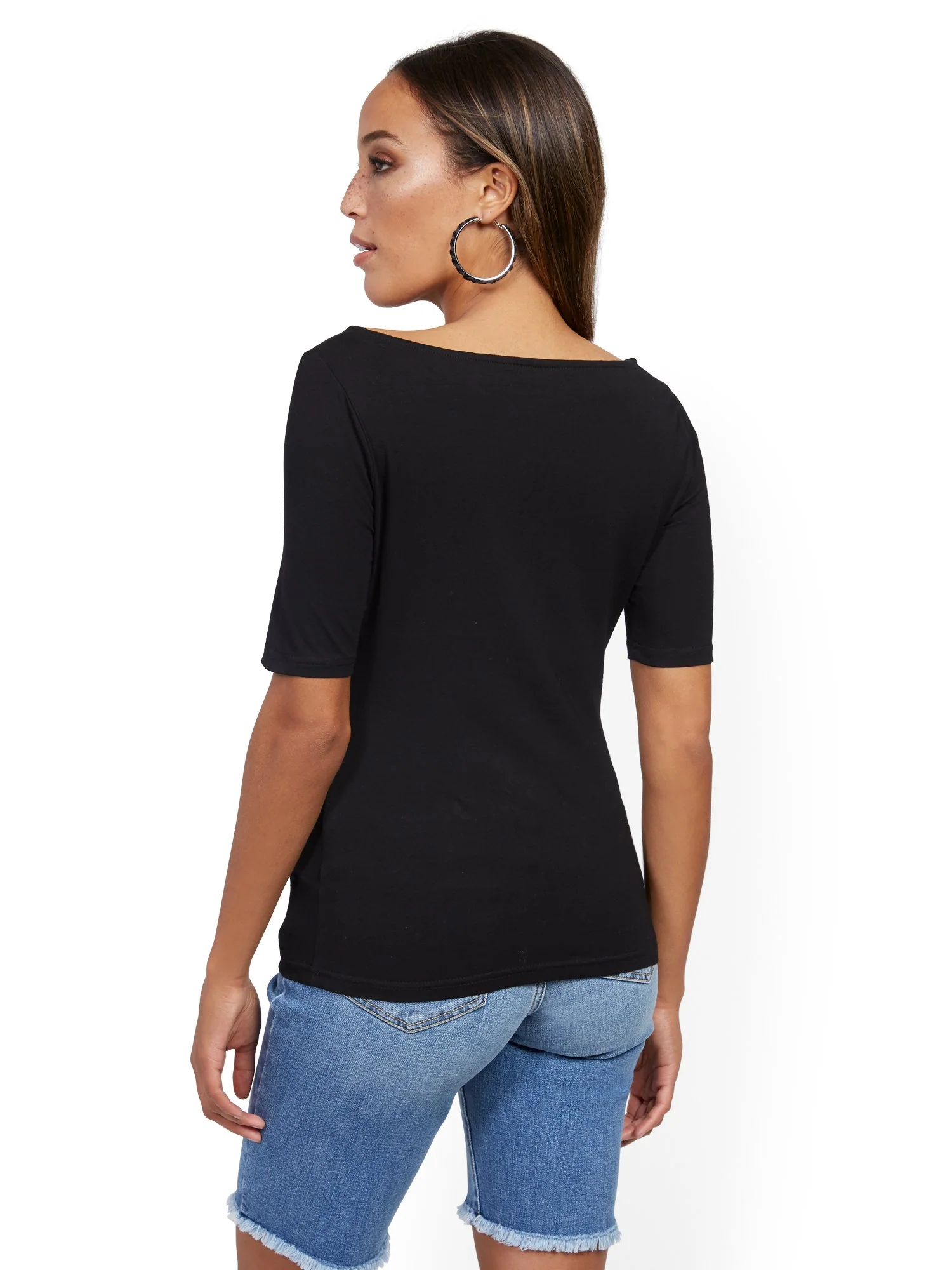 Manhattan Bateau-Neck Tee - Image 3