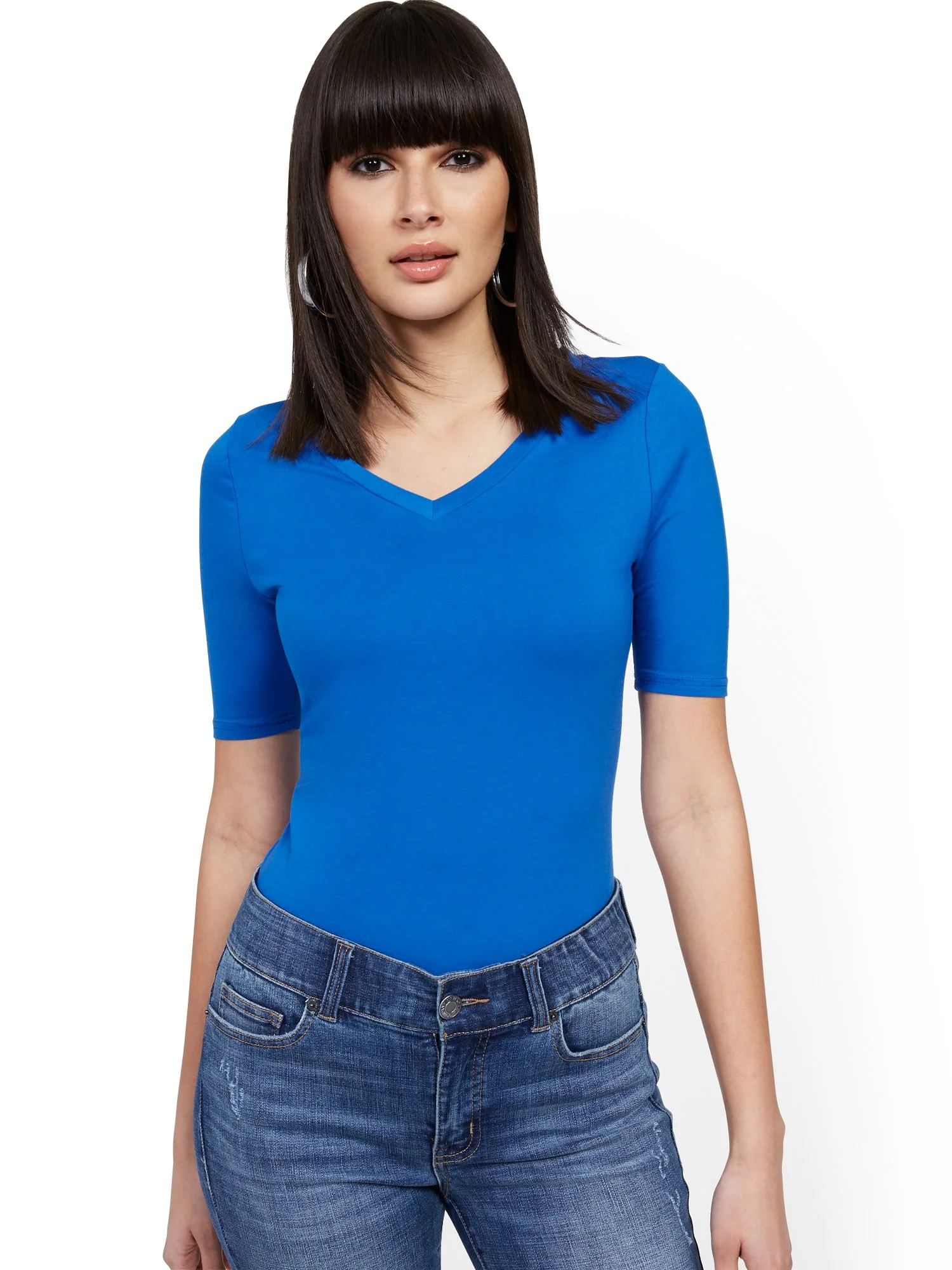 Manhattan V-Neck Tee - Image 22