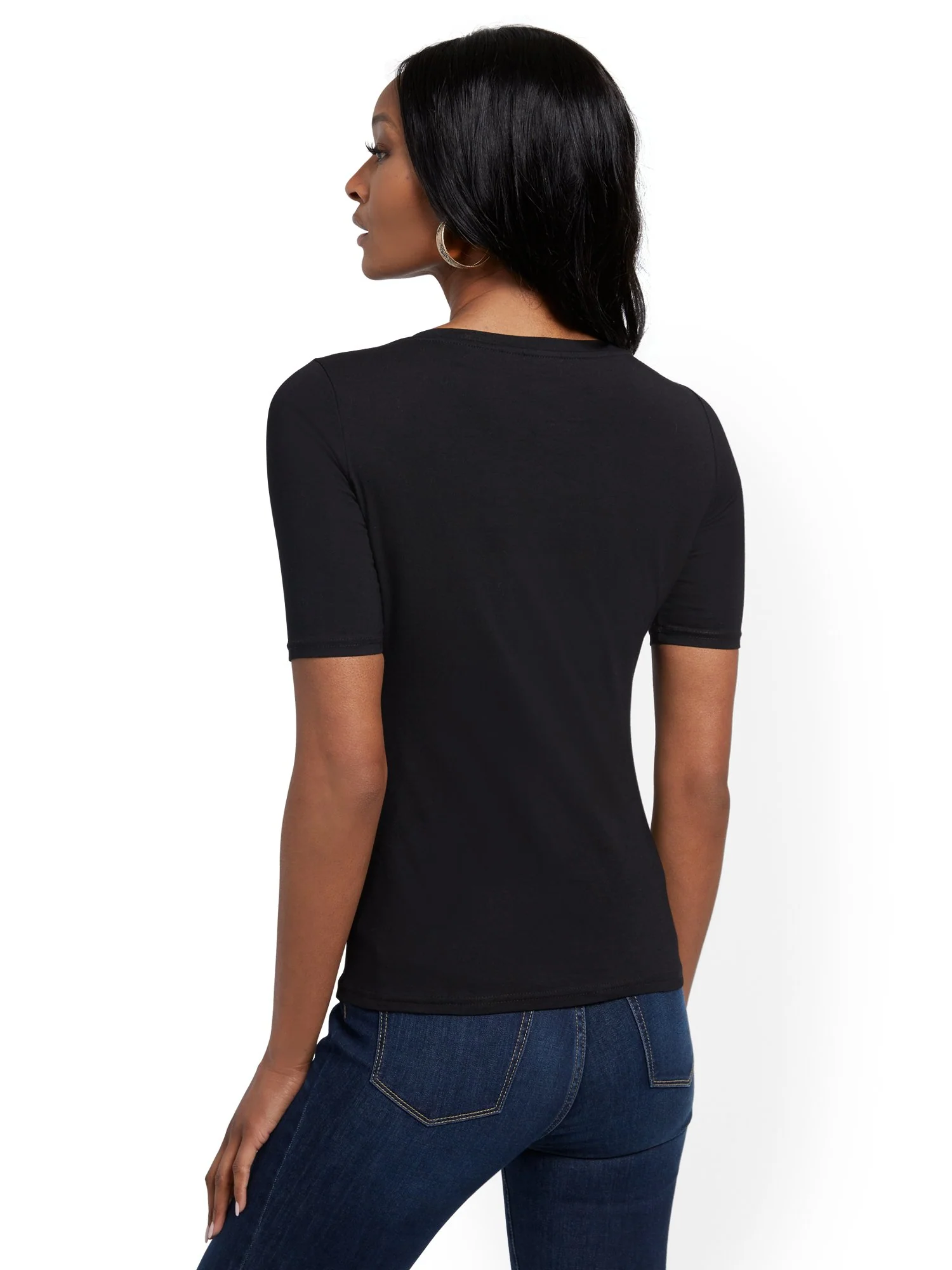 Manhattan V-Neck Tee - Image 3