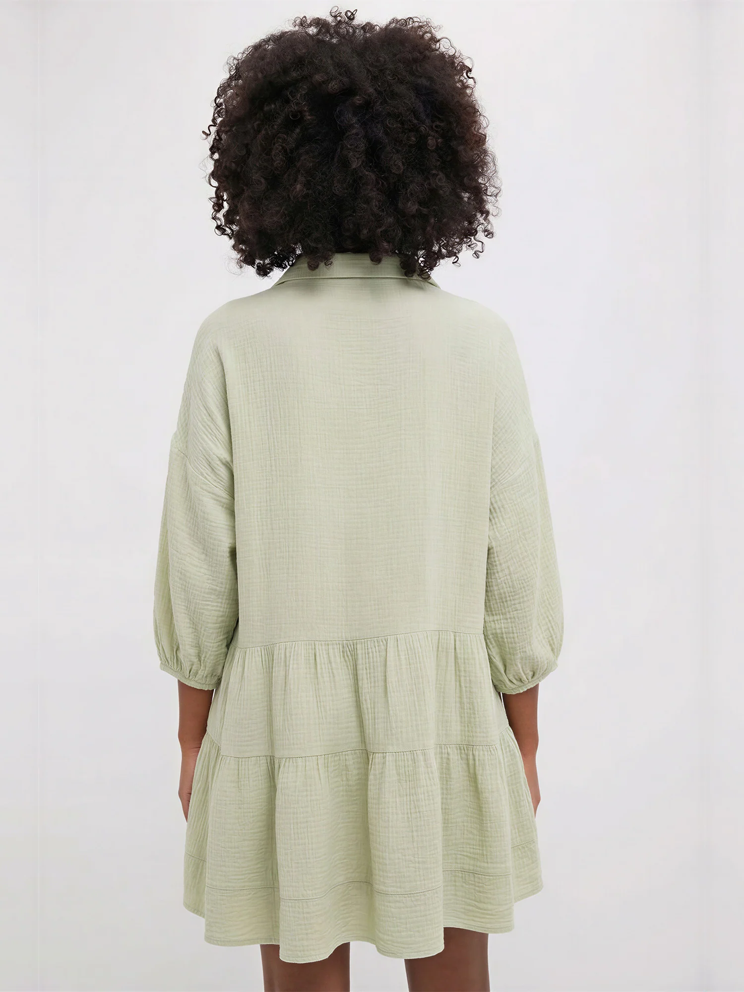 Marin Drop Waist Shift Shirt Mini Dress - Image 4