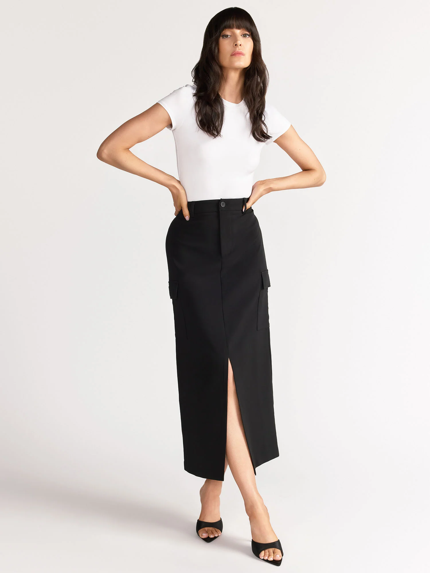 Sans Souci Front Slit Cargo Column Maxi Skirt - Brands We Love - Image 5
