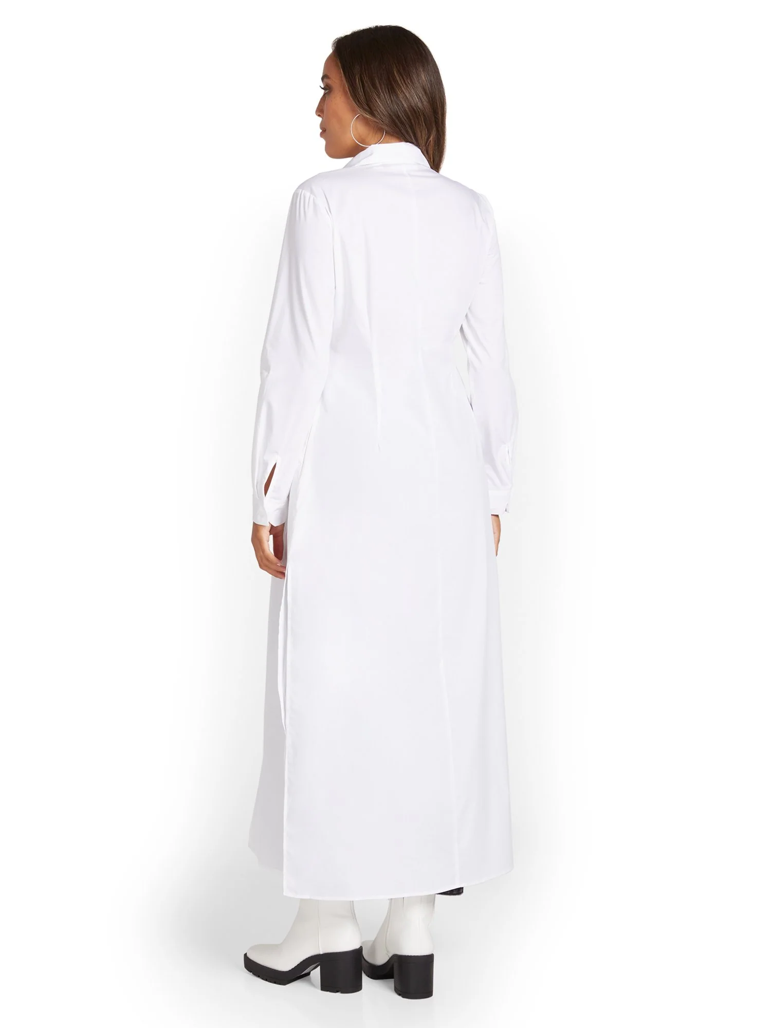 Maxi-Length Poplin Drama Top - Image 3