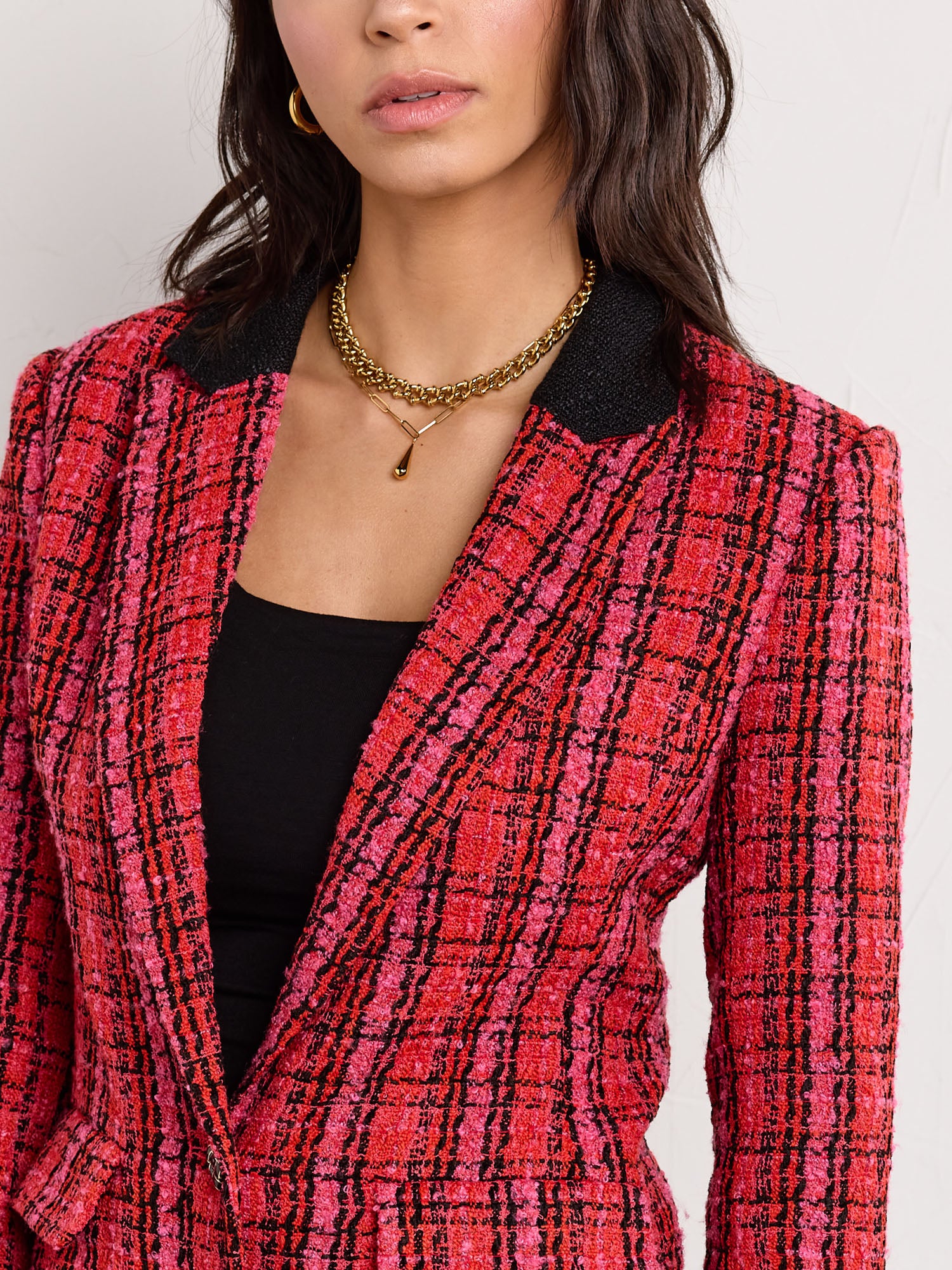 Menswear Tweed Double Breasted Blazer - Aaron & Amber - Image 8