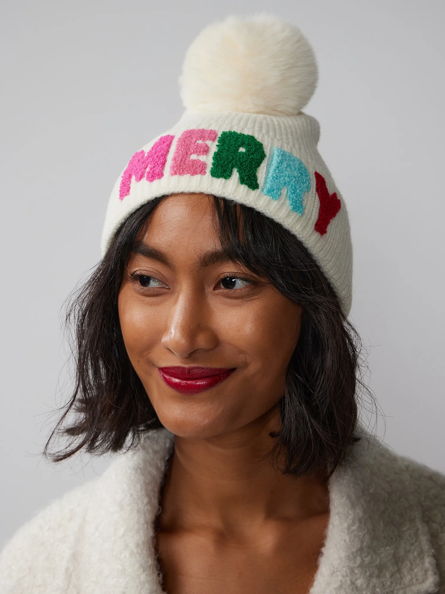 Merry Pom Pom Beanie
