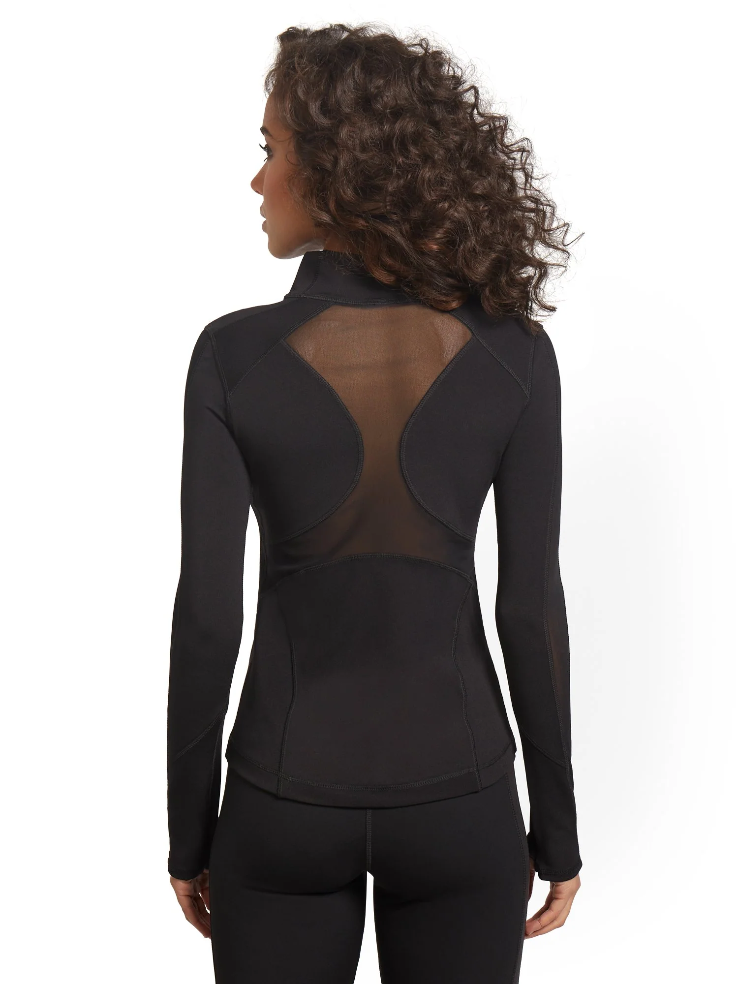 Mesh Cut-Out Jacket - Image 3