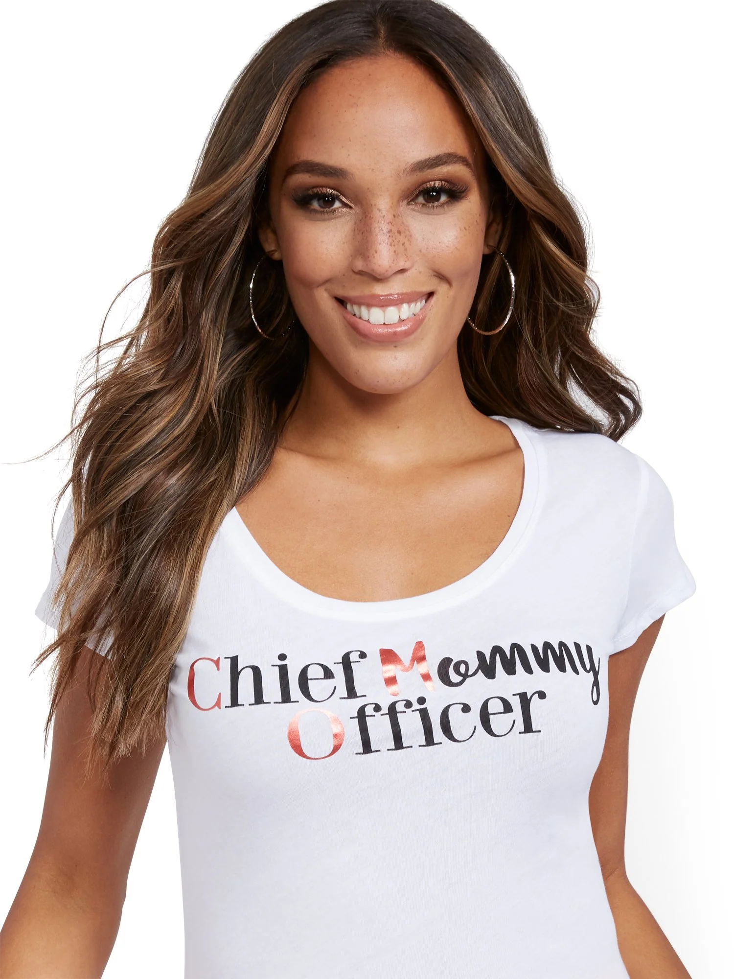 Metallic-Foil 'CMO' Tee - Image 2