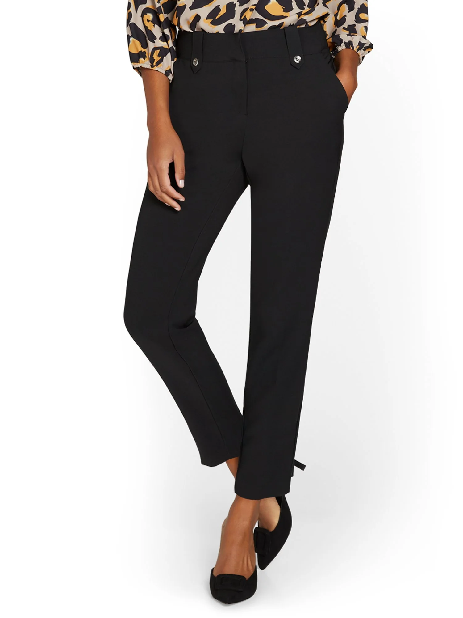 Mid-Rise Ankle Pant - Premium Stretch