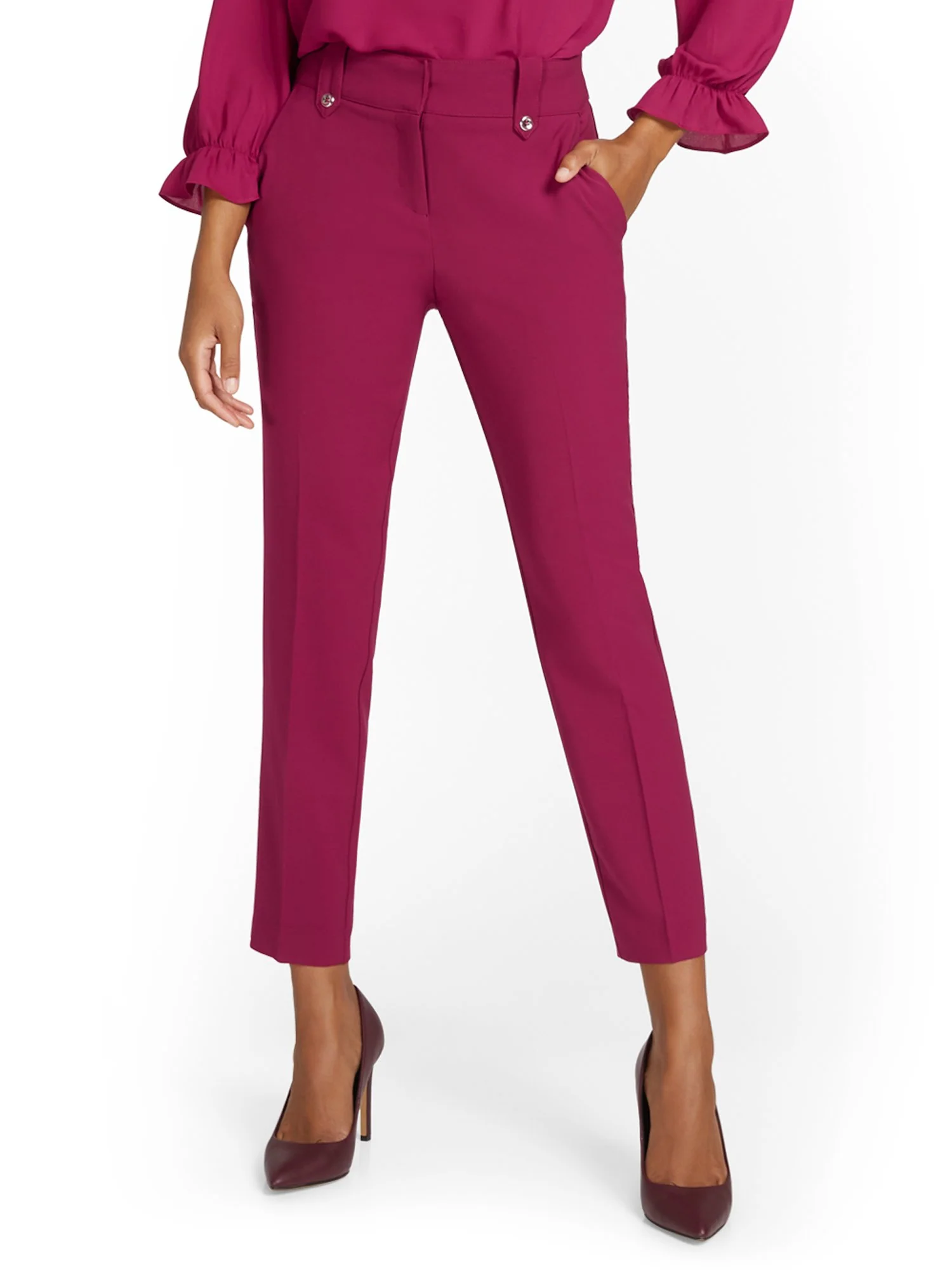 Mid-Rise Ankle Pant - Premium Stretch - Image 20