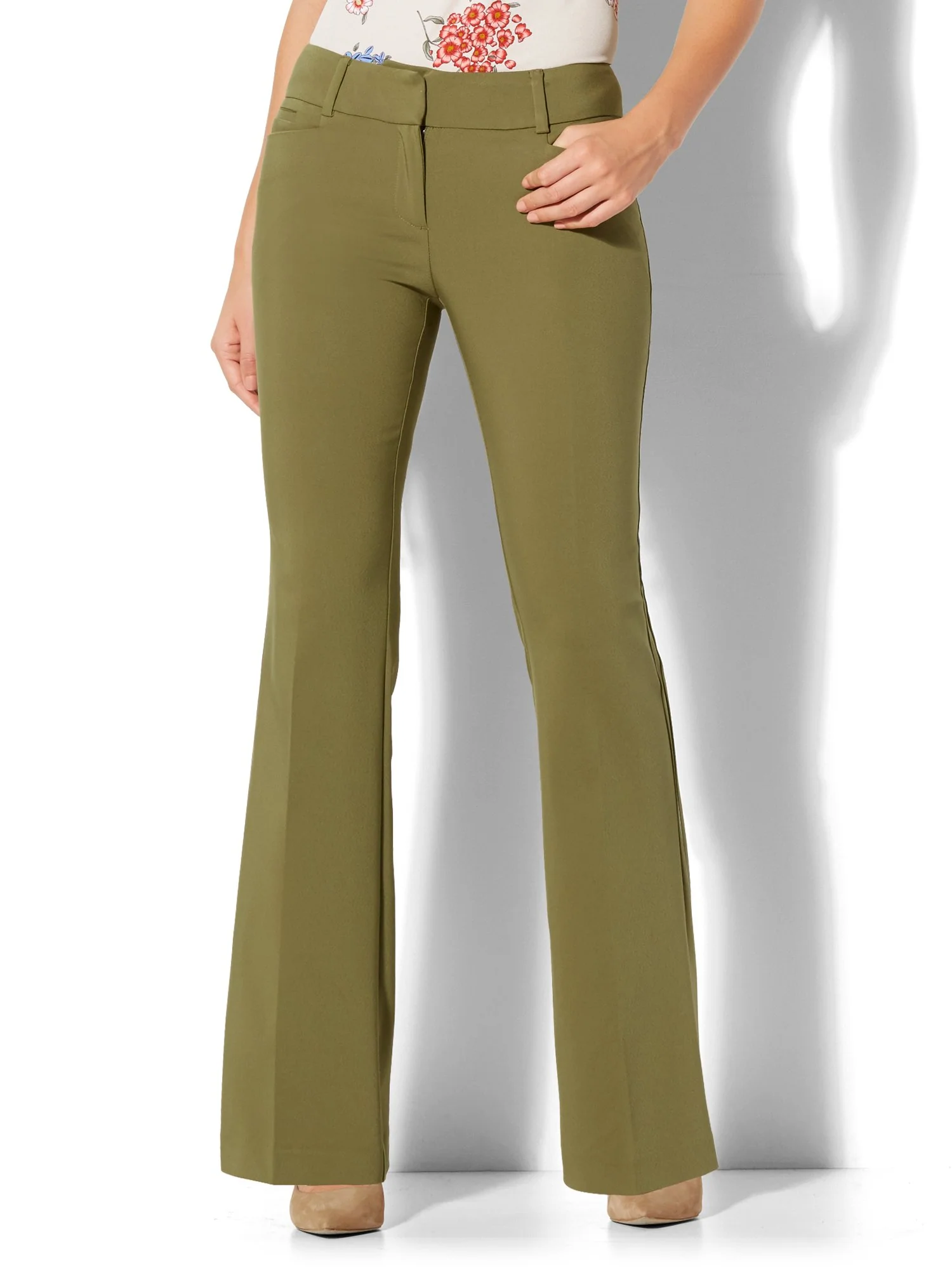 Mid-Rise Bootcut Pant - All-Season Stretch - 7th Avenue - Image 17