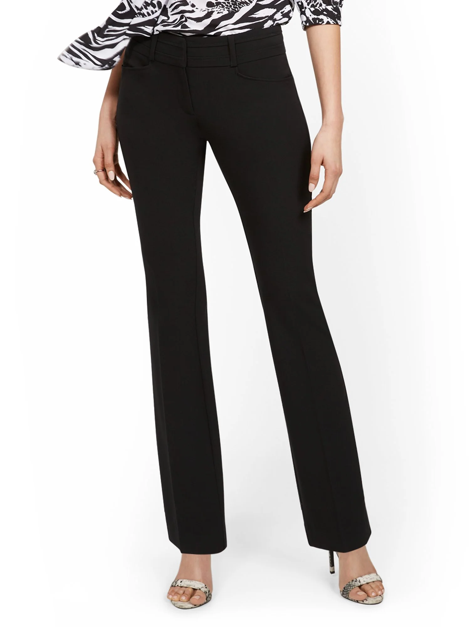 Mid-Rise Modern Fit Barely Bootcut Pant  - Essential Stretch