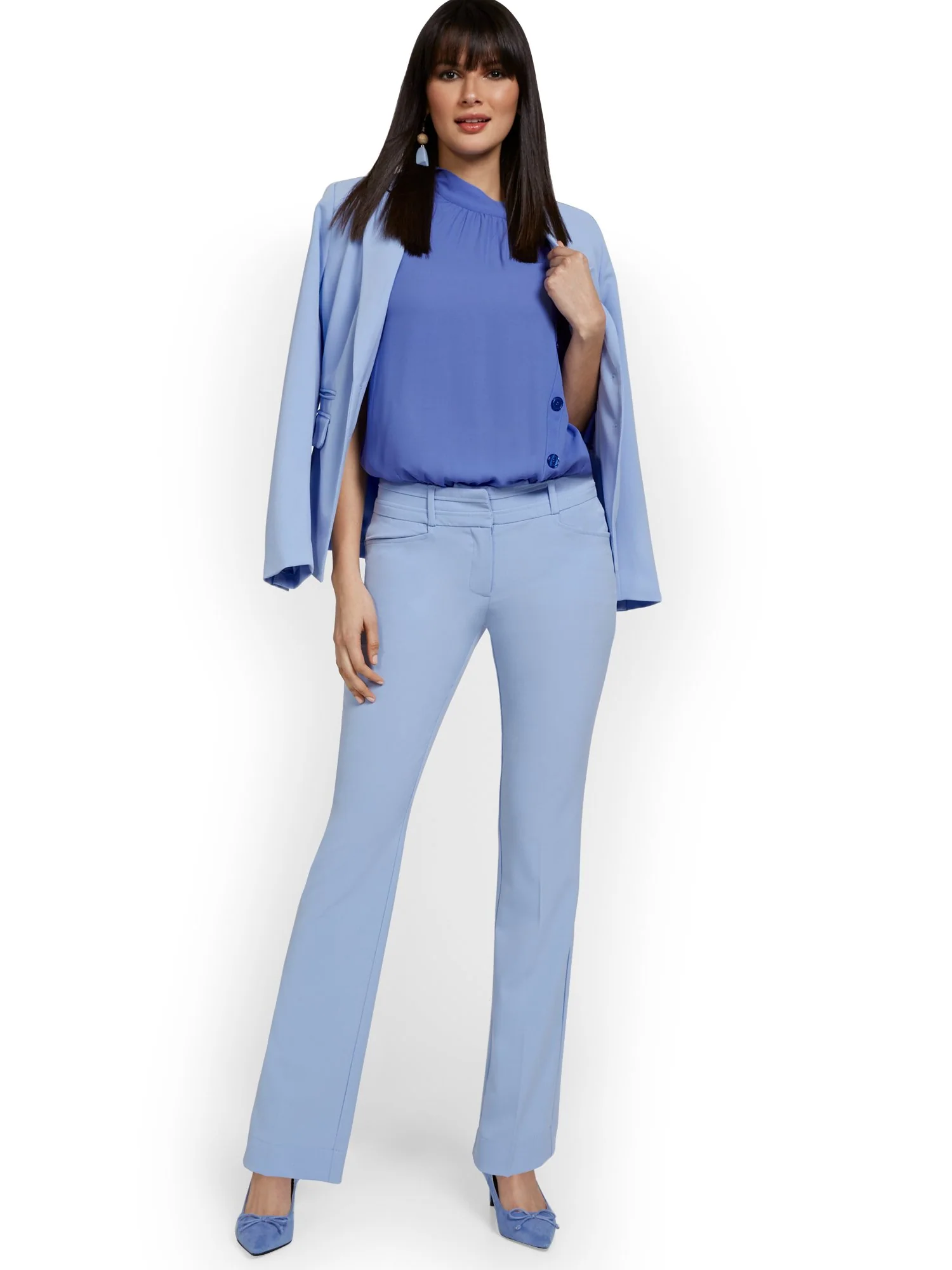 Mid-Rise Modern Fit Barely Bootcut Pant  - Essential Stretch - Image 37