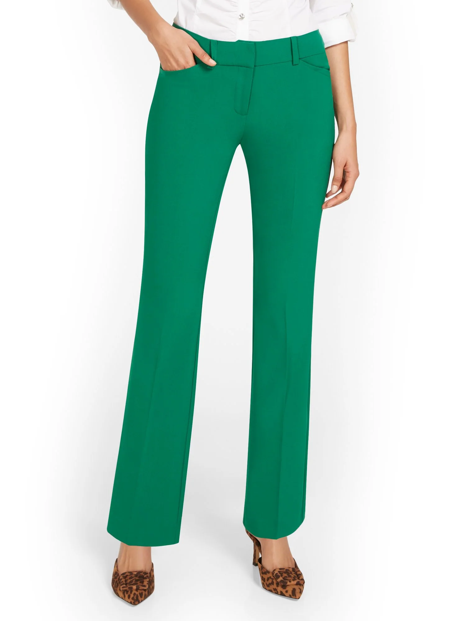 Mid-Rise Modern Fit Bootcut Pant - Essential Stretch - Image 19