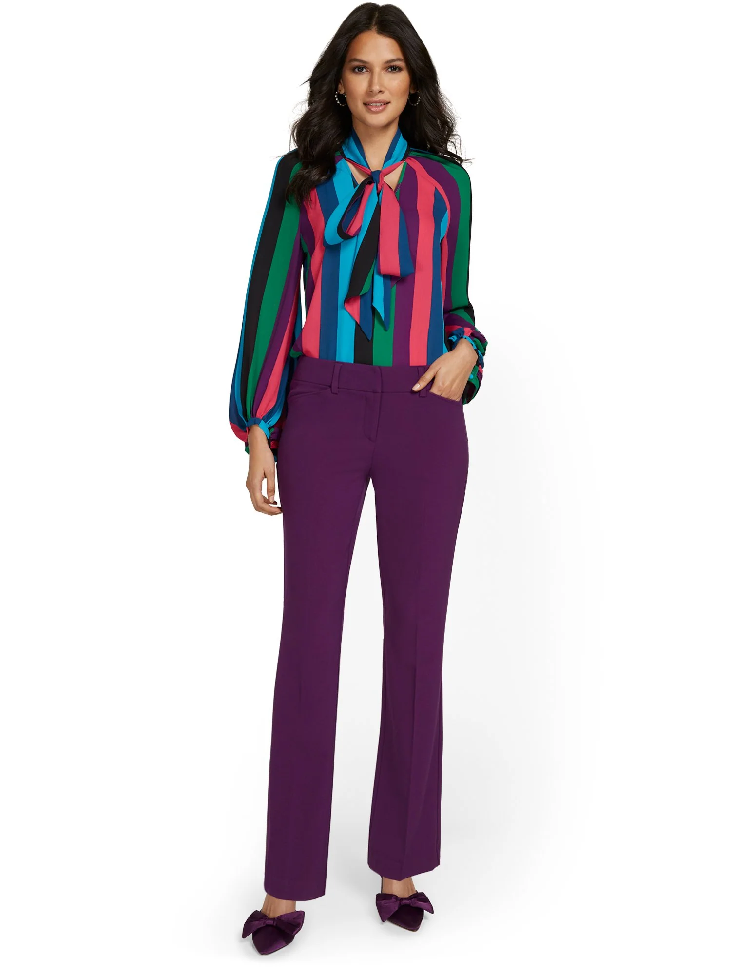 Mid-Rise Modern Fit Bootcut Pant - Essential Stretch - Image 24