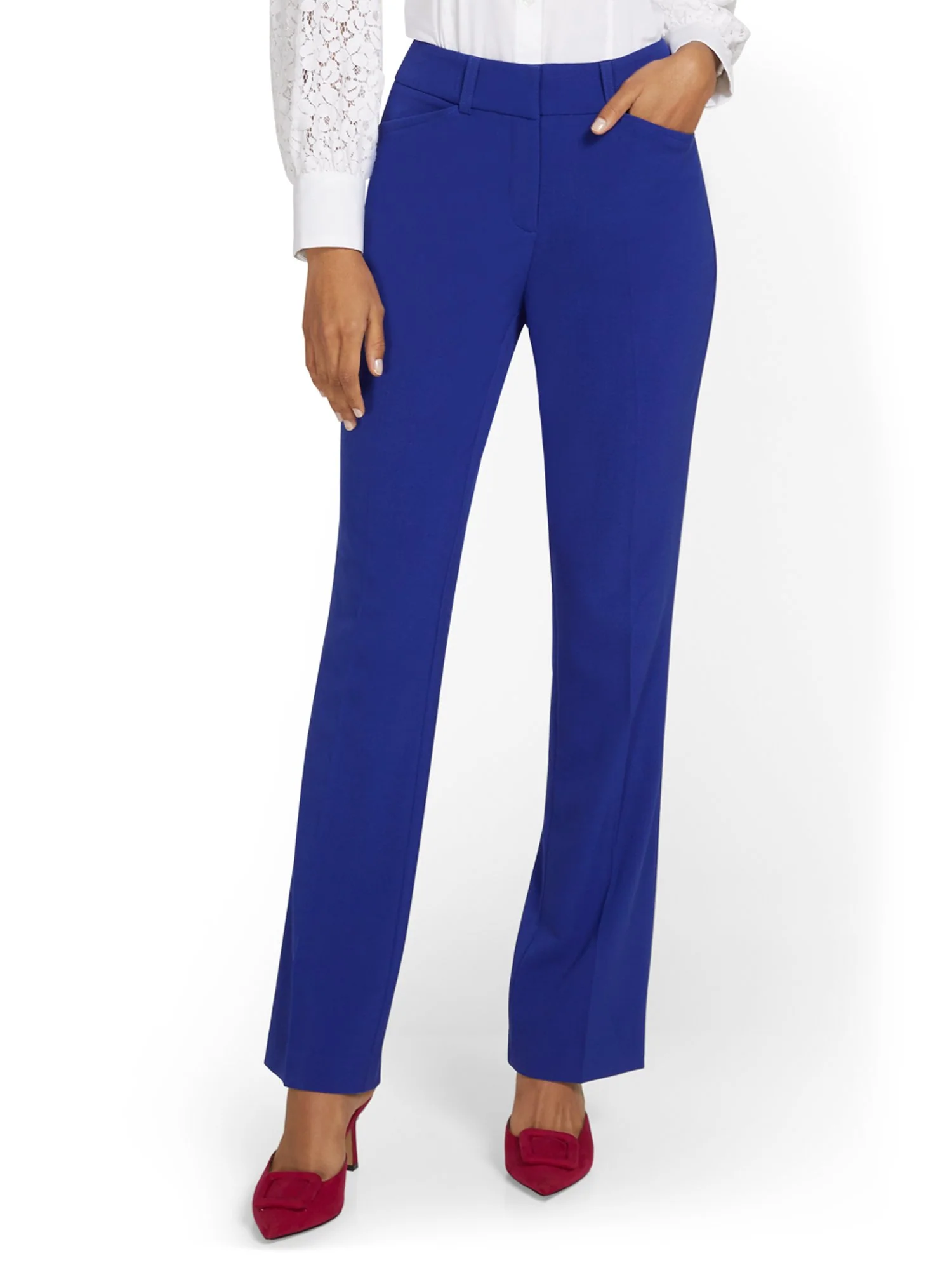 Mid-Rise Modern Fit Bootcut Pant - Essential Stretch - Image 39