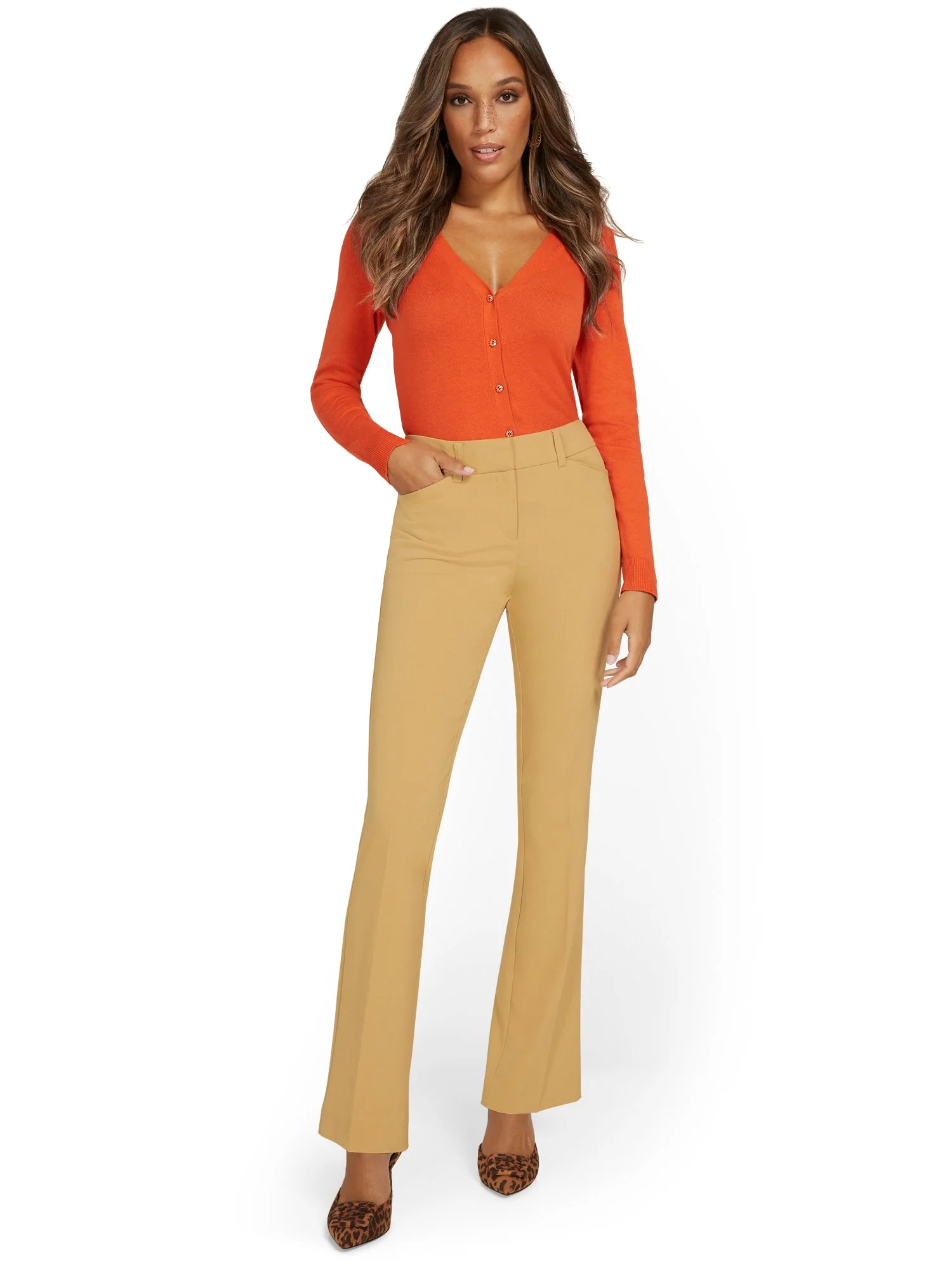 Mid-Rise Modern Fit Bootcut Pant - Essential Stretch - Image 8
