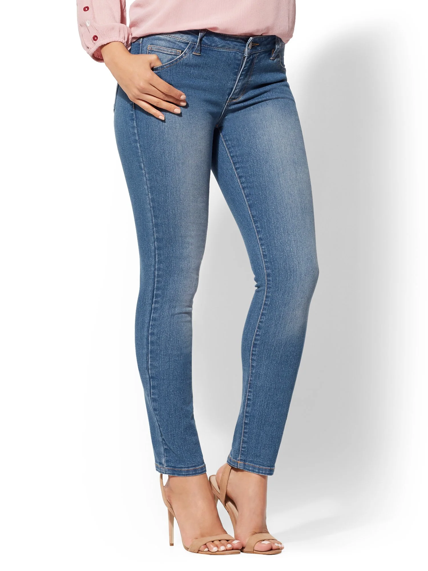Mid-Rise Skinny Jeans - Essential Stretch - Image 2