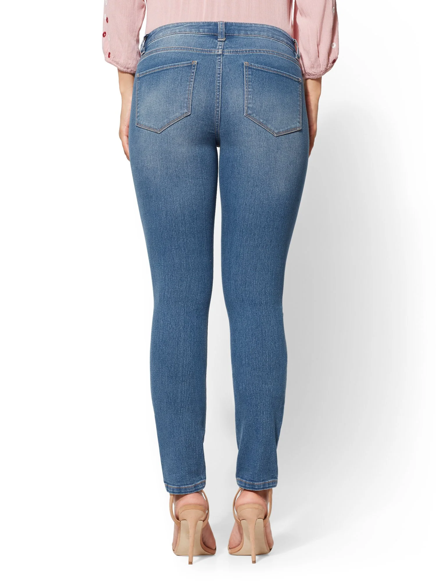 Mid-Rise Skinny Jeans - Essential Stretch - Image 3
