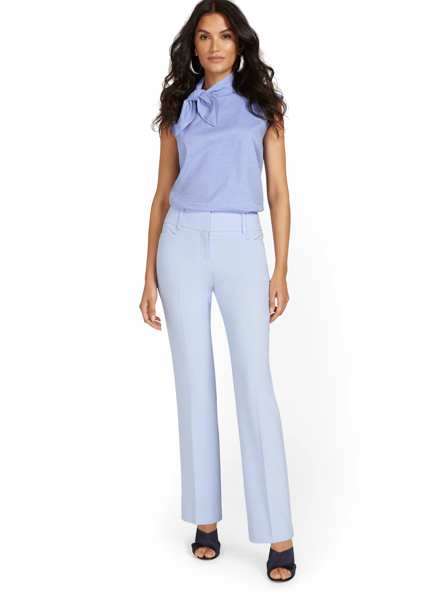 Mid-Rise Straight-Leg Pant - Essential Stretch - 7th Avenue - Image 17