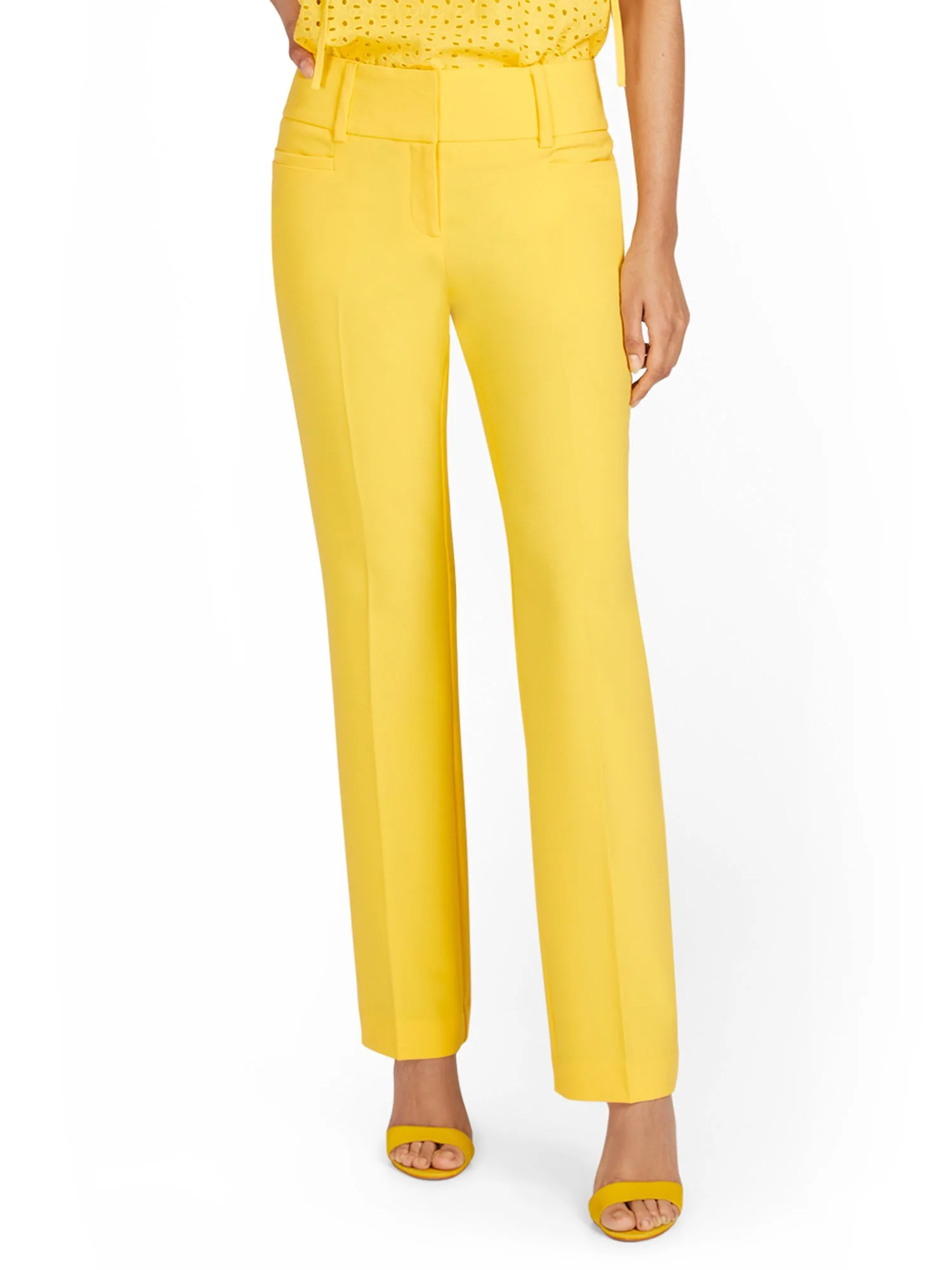 Mid-Rise Straight-Leg Pant - Essential Stretch - 7th Avenue - Image 7