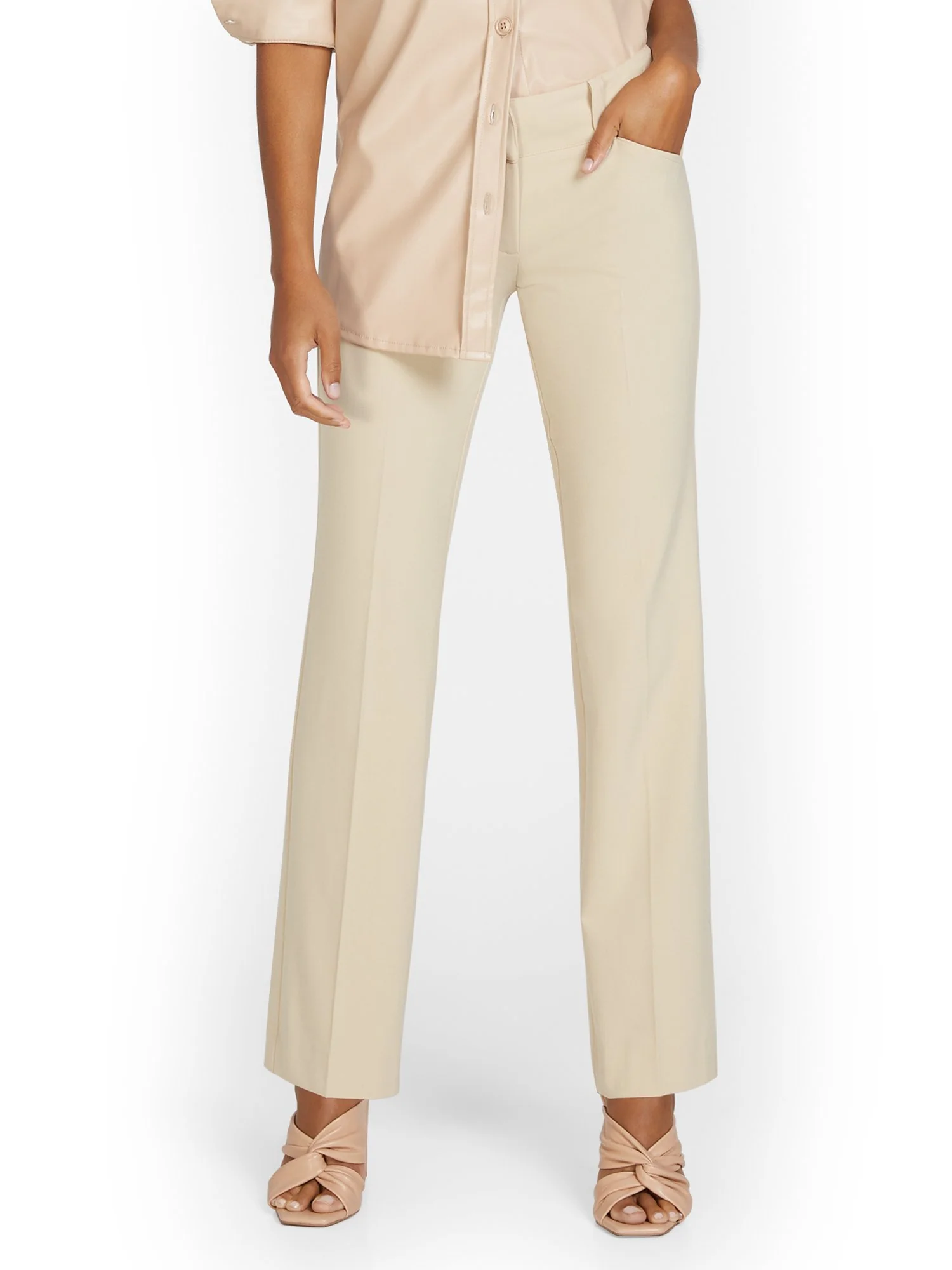 Mid-Rise Straight-Leg Pant - Essential Stretch - 7th Avenue - Image 6
