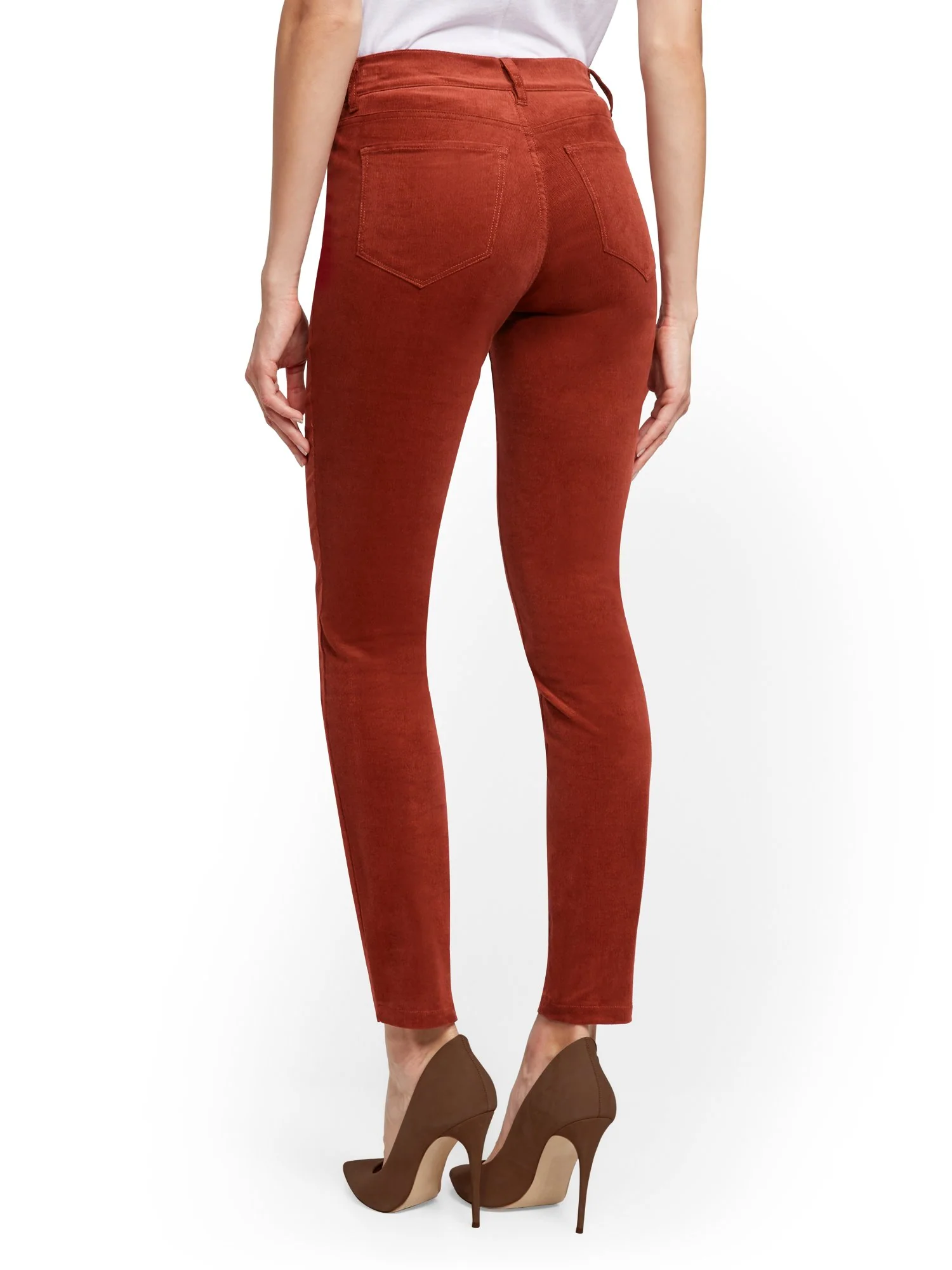 Mid-Rise Super-Skinny Jeans - Corduroy - Image 7