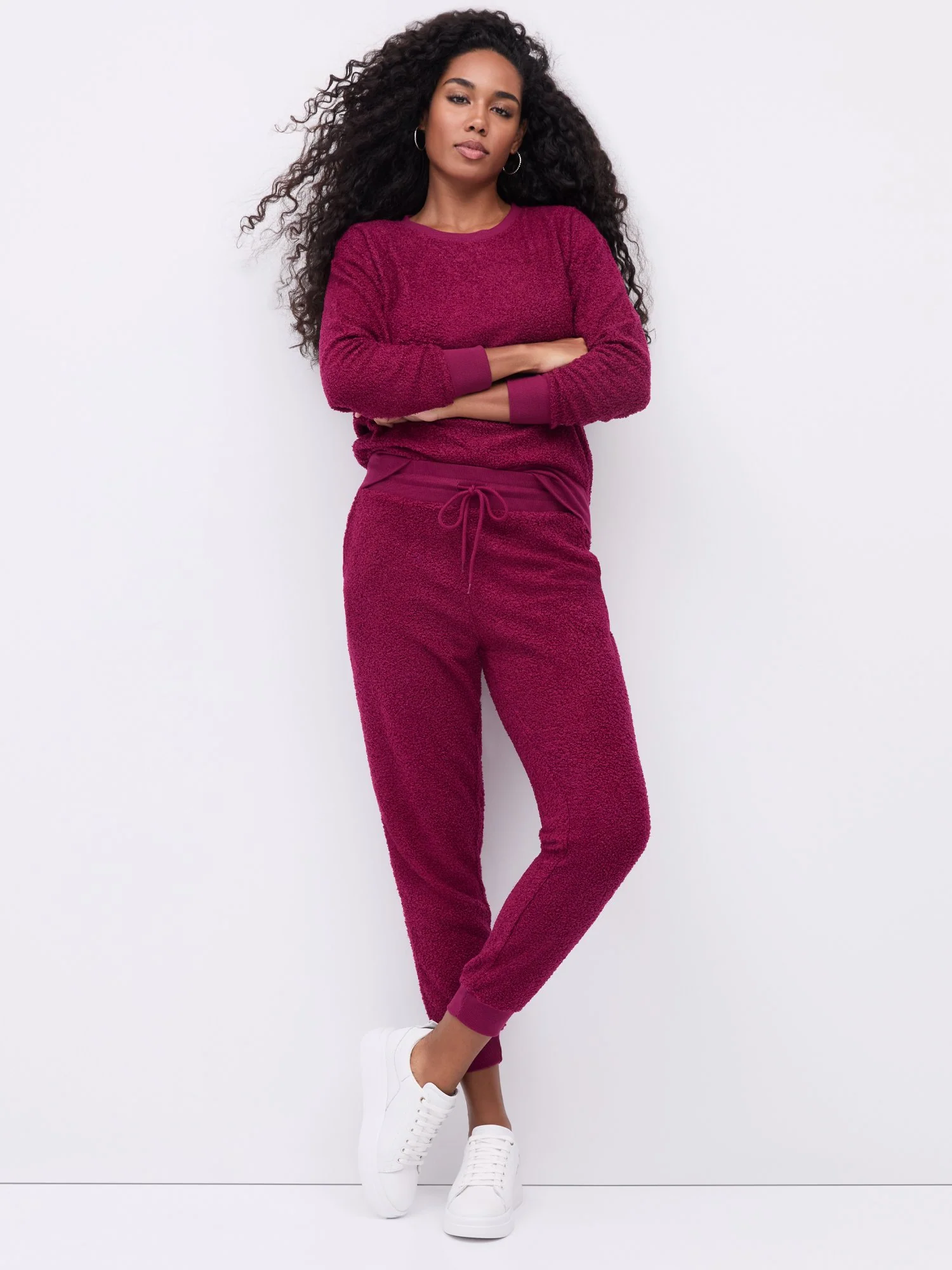 Mid-Rise Teddy Jogger Pant - Image 14