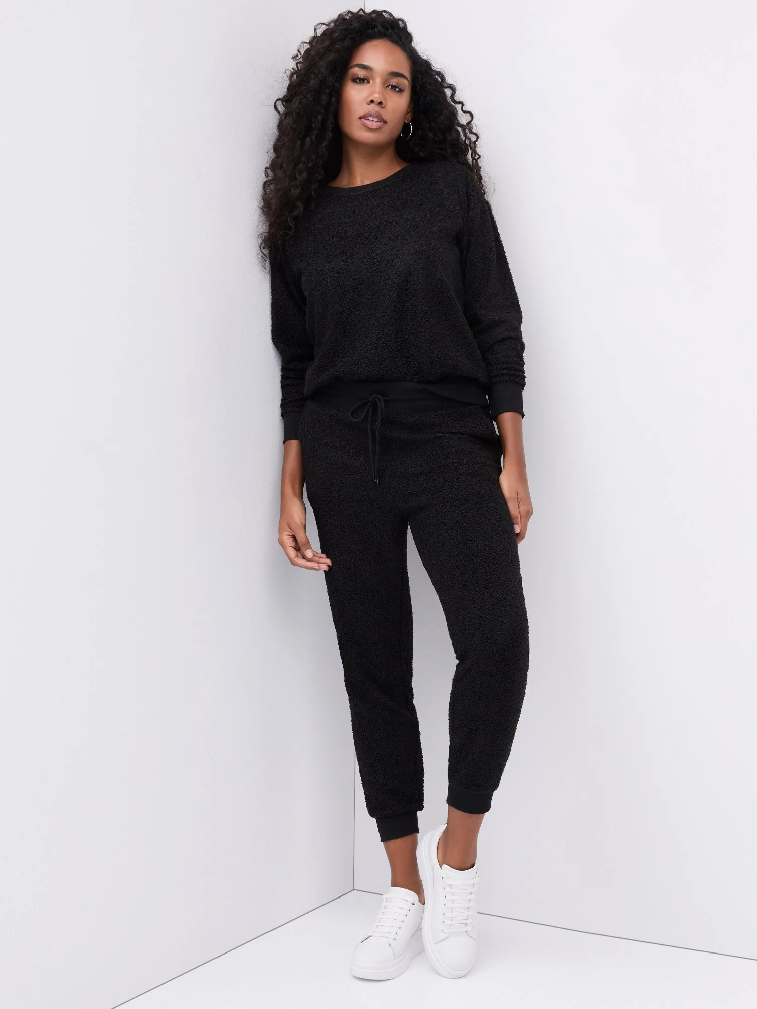 Mid-Rise Teddy Jogger Pant - Image 2
