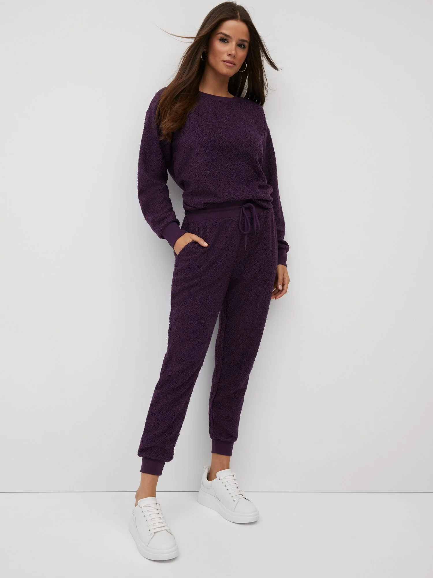 Mid-Rise Teddy Jogger Pant - Image 9
