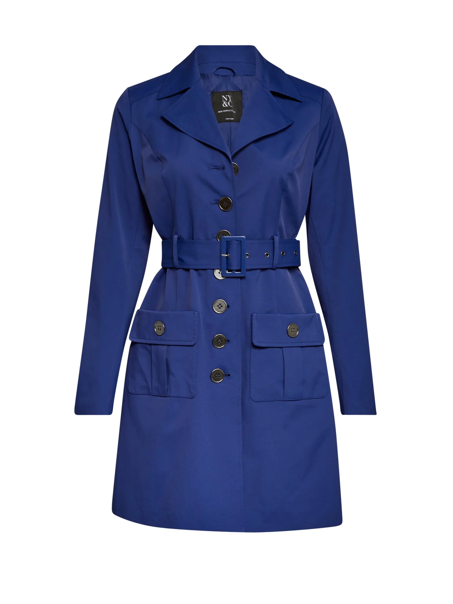 Long Sleeves Belted Military City Trench Coat - Image 13