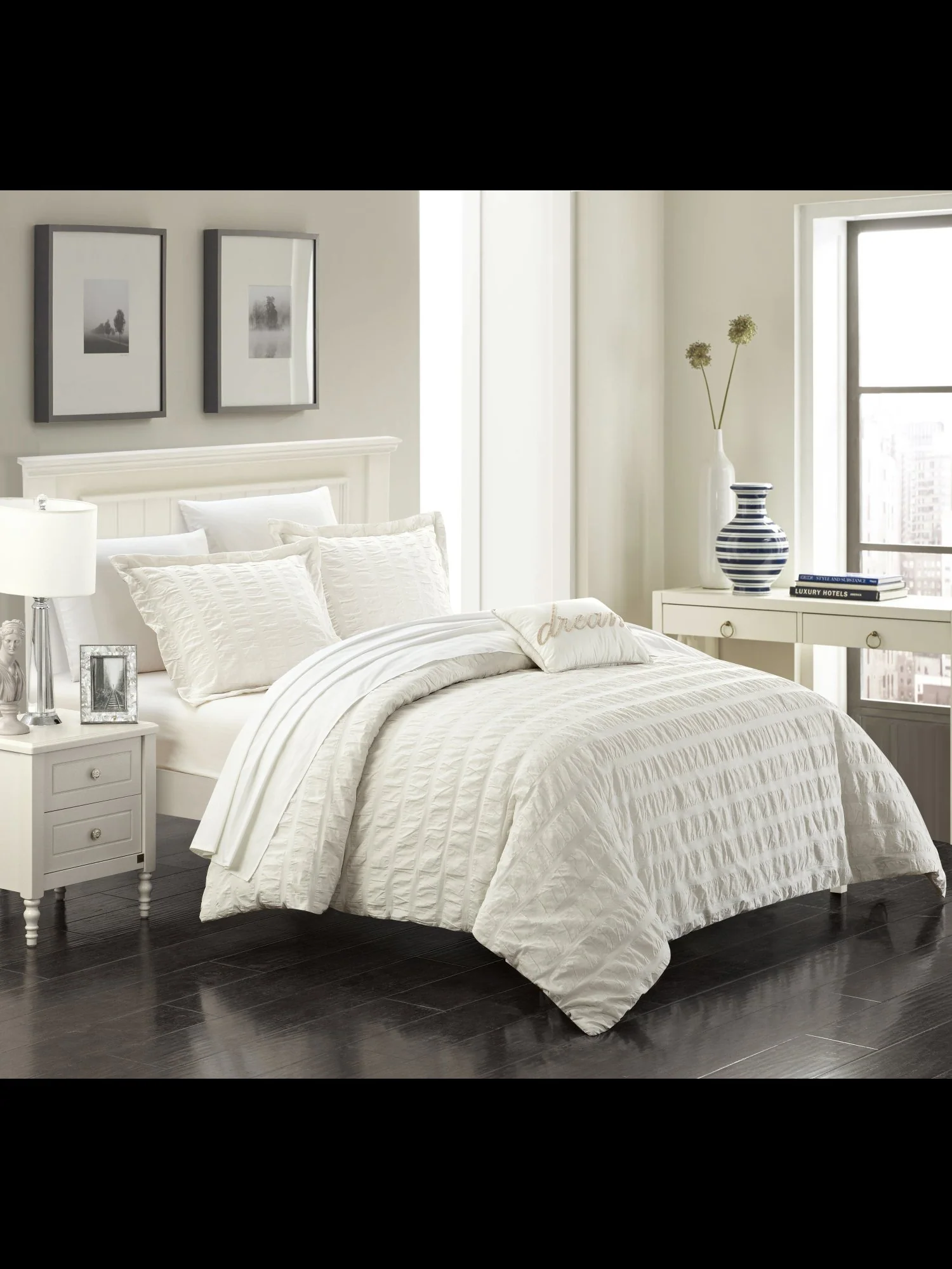 Millbury King-Size 4-Piece Duvet Set - NY&C x Chic Home - Image 12